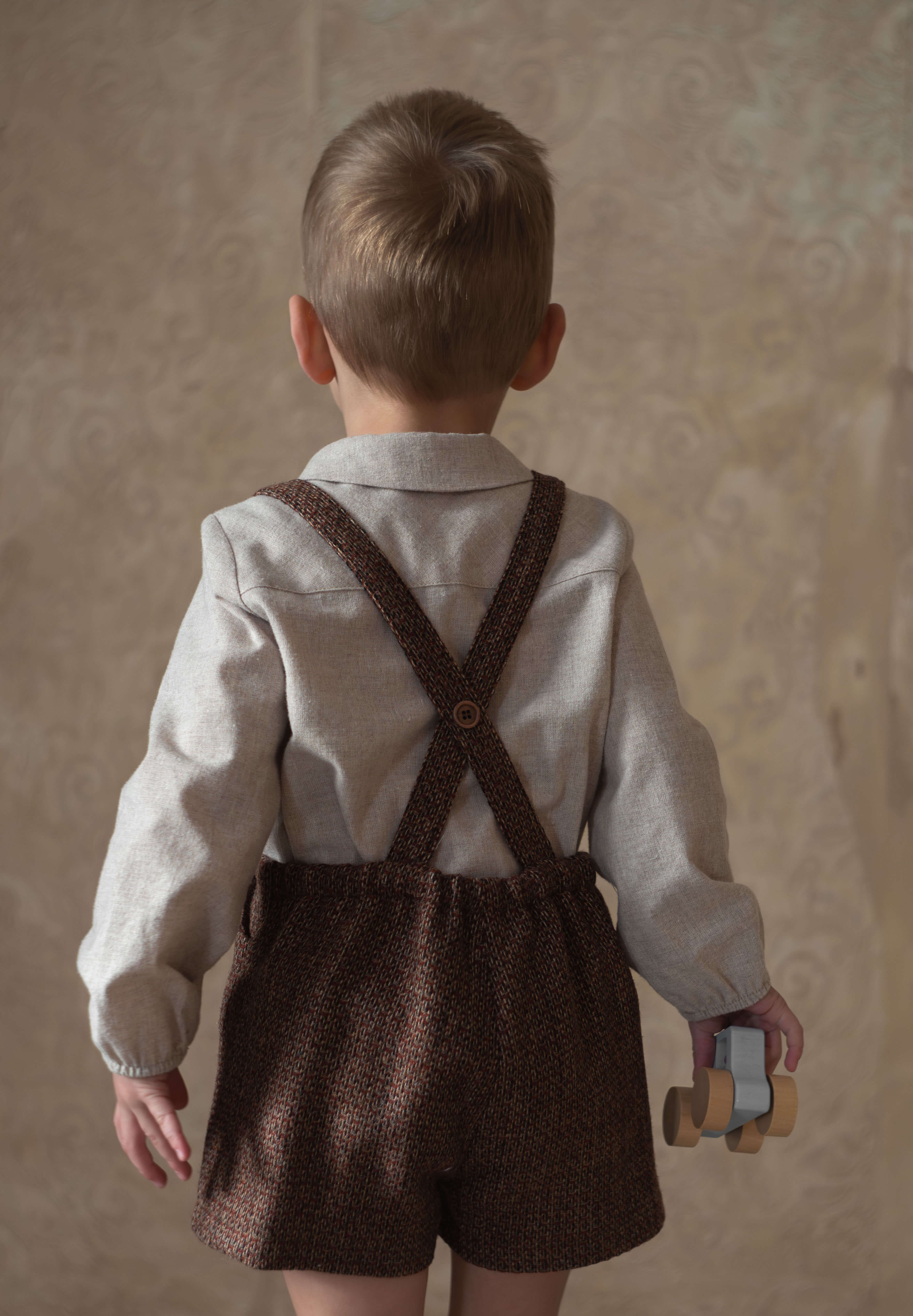 若者の大愛商品 Mod.7.6 Burgundy pockets with suit romper short woollen ロンパース・カバーオール