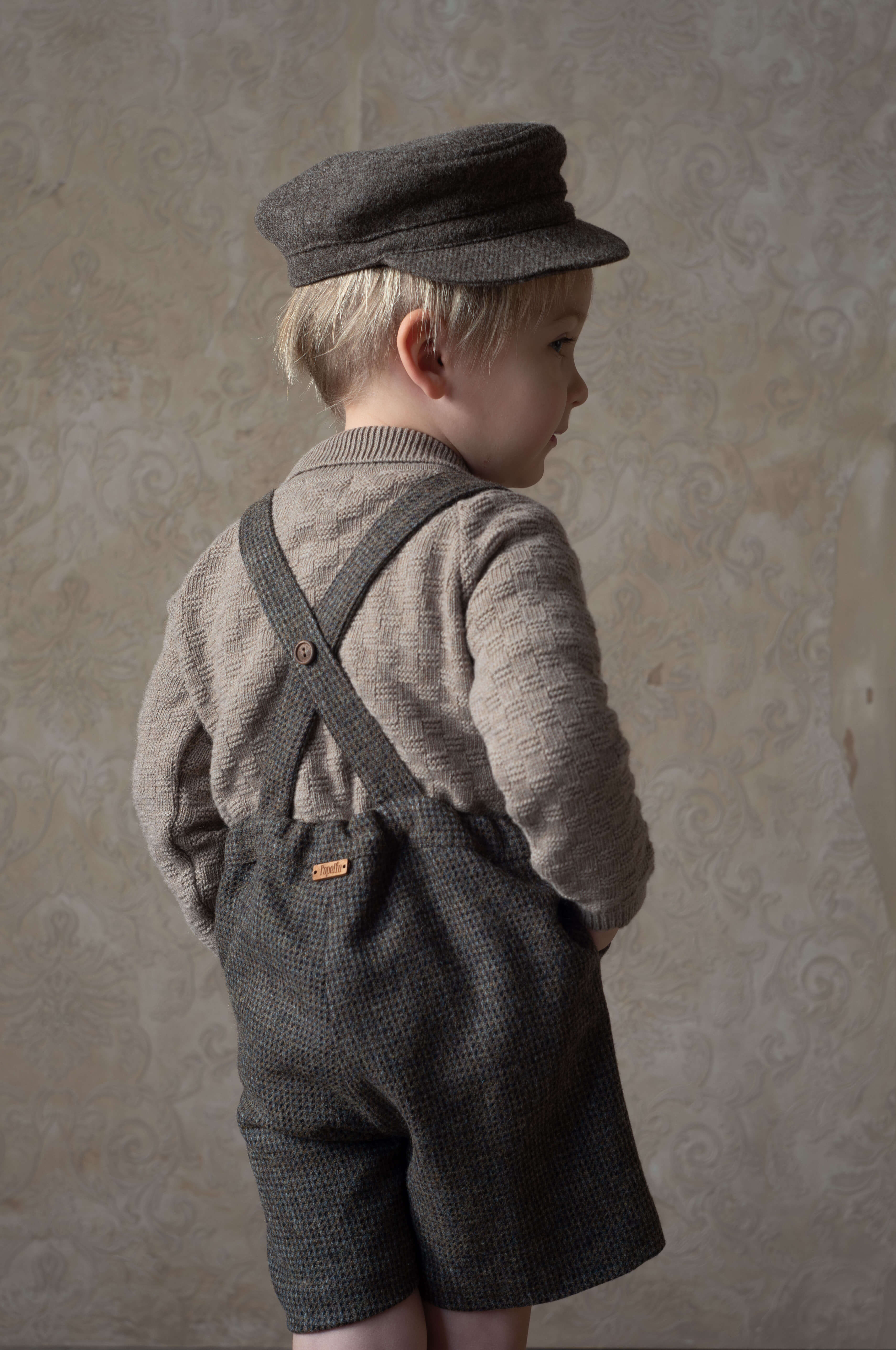 ロンパース・カバーオール popelin Woollen crossover romper suit ロンパース・カバーオール popelin Woollen crossover romper