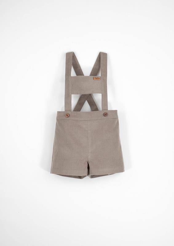 Mod.6.4 Taupe corduroy short romper suit | AW24.25 Mod.6.4