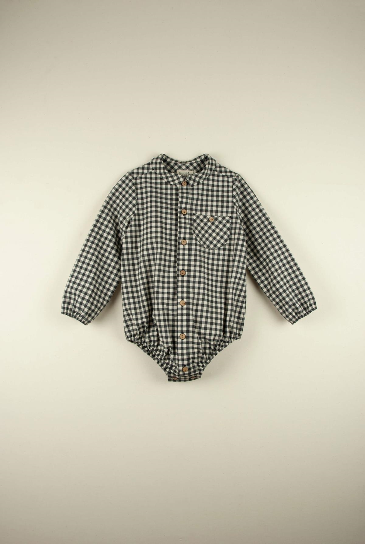 Mod.6.2 Shirt-style gingham romper suit | AW21.22 Mod.6.2 Shirt-style gingham romper suit | 1