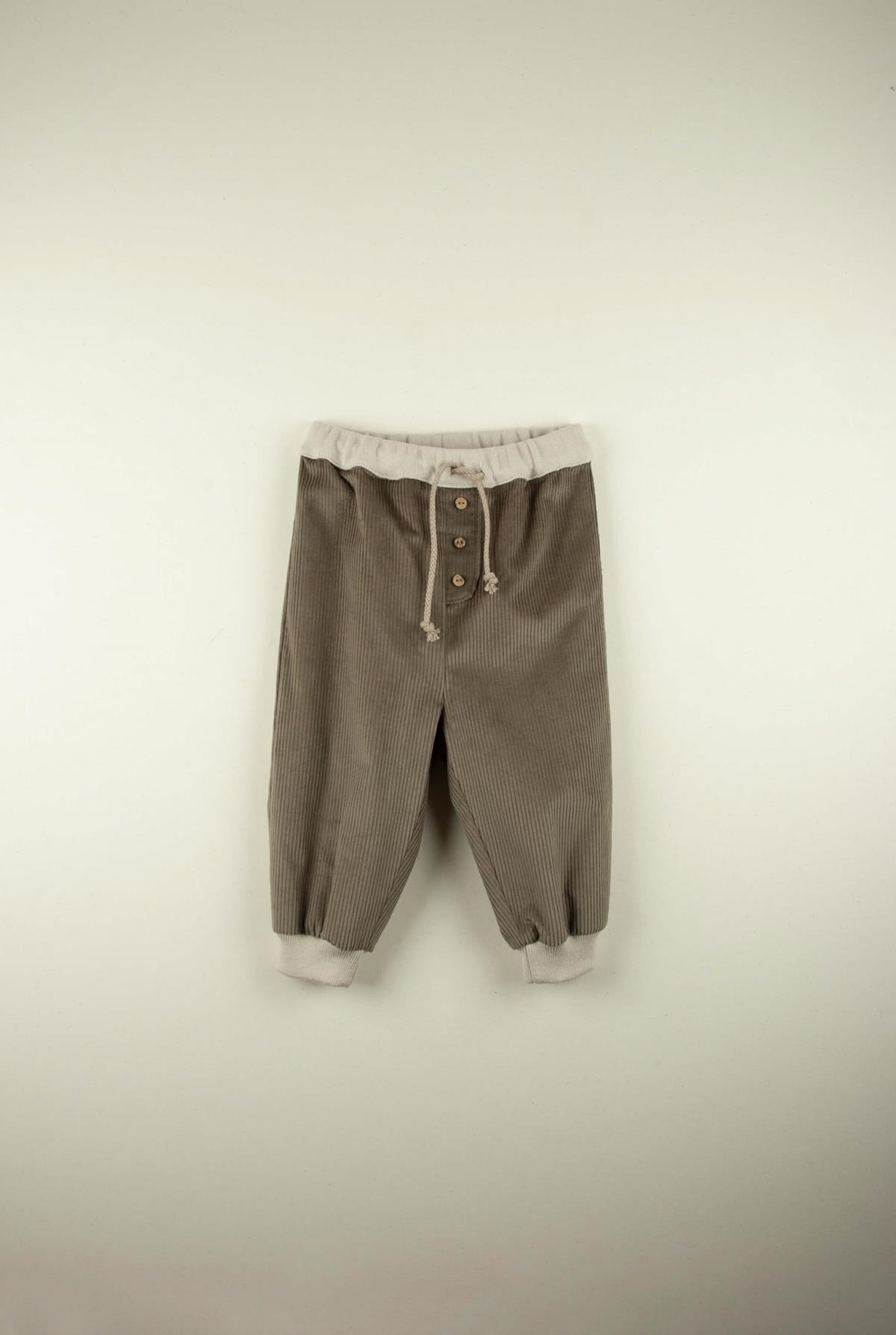 Mod.9.1 Taupe joggers with placket | AW21.22 Mod.9.1 Taupe joggers with placket | 1