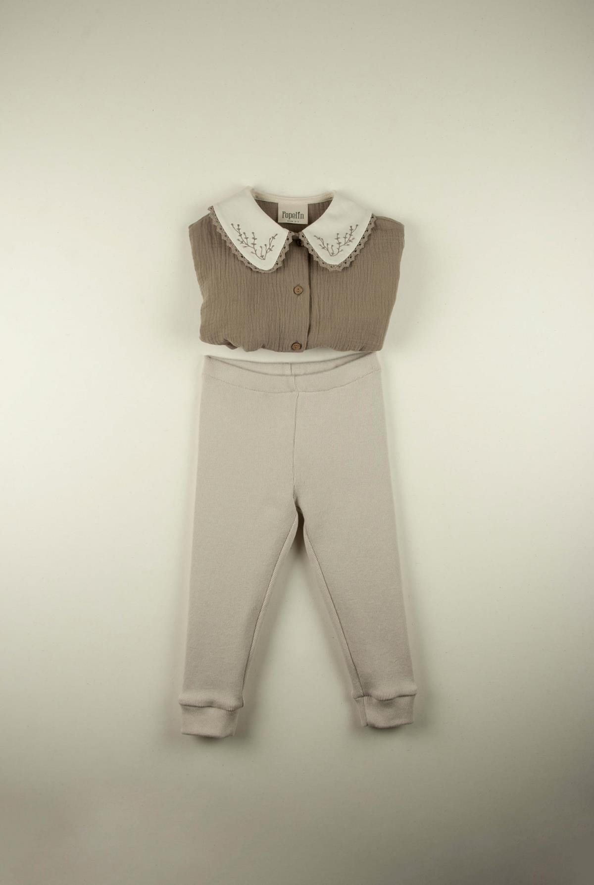 Mod.10.1 Beige cotton leggings | AW21.22 Mod.10.1 Beige cotton leggings | 1