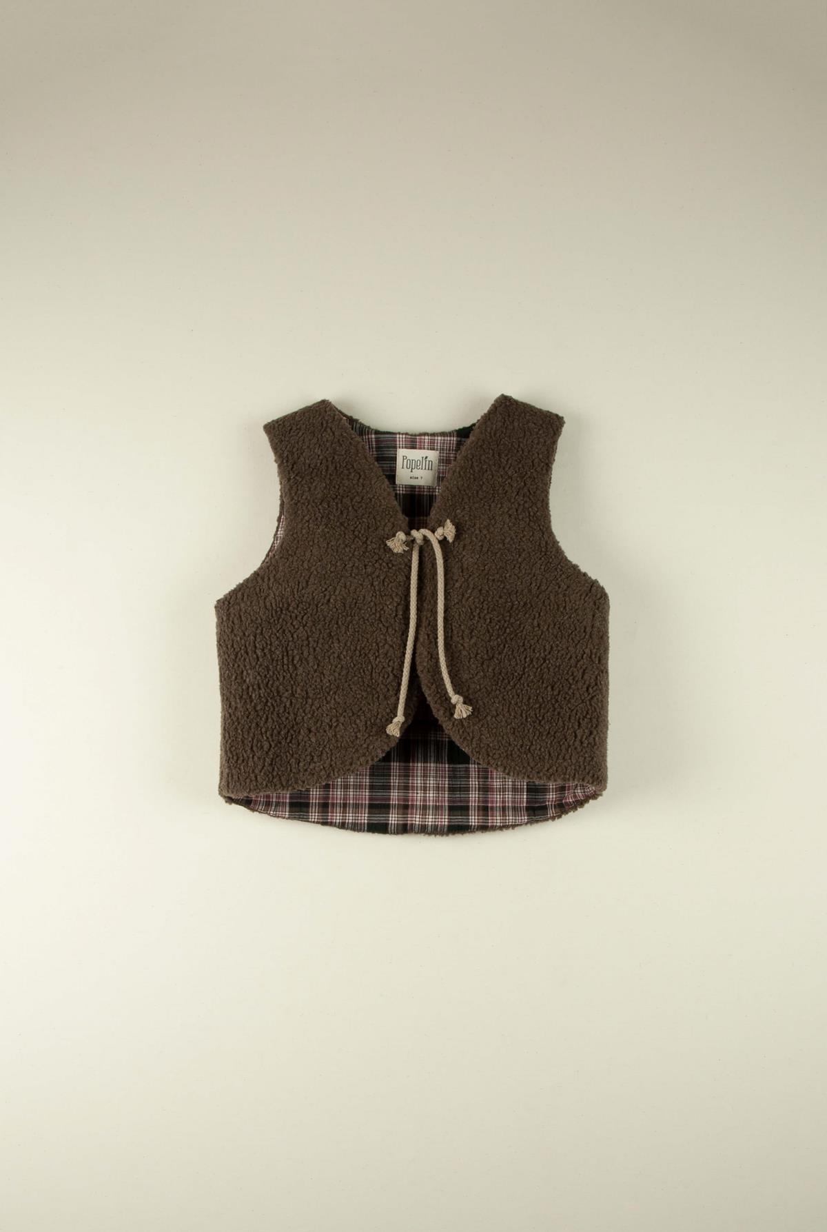 Mod.37.1 Brown fleece mini-waistcoat | AW21.22 Mod.37.1 Brown fleece mini-waistcoat | 1