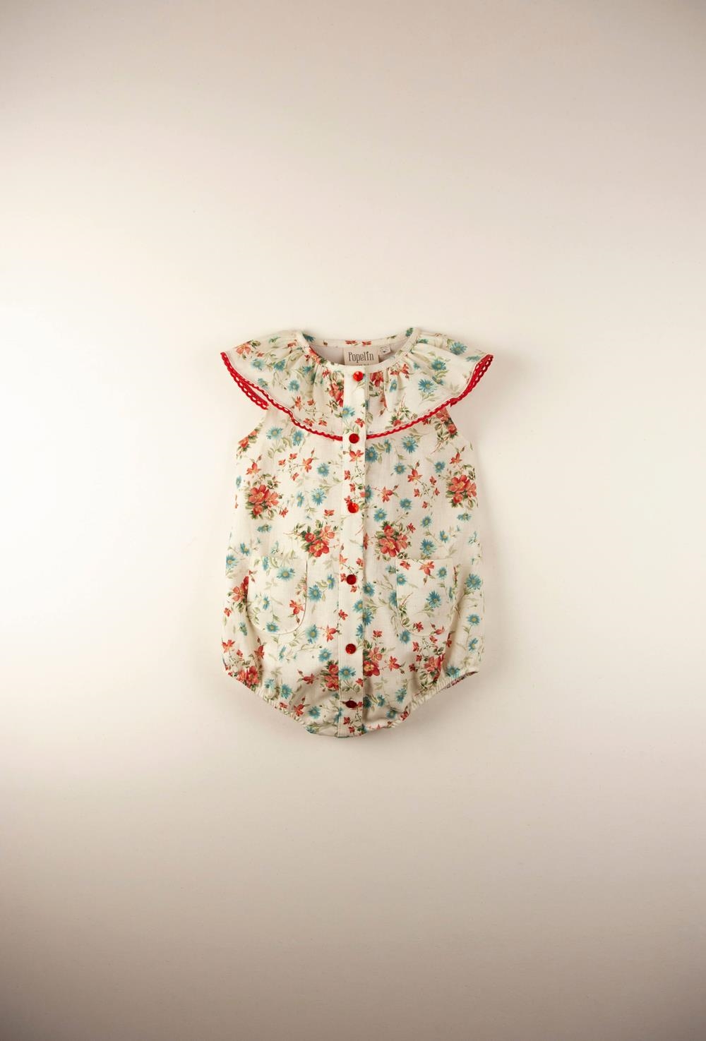 Mod.8.4 Floral romper suit with frilled collar | SS22 Mod.8.4 Floral romper suit with frilled collar | 1