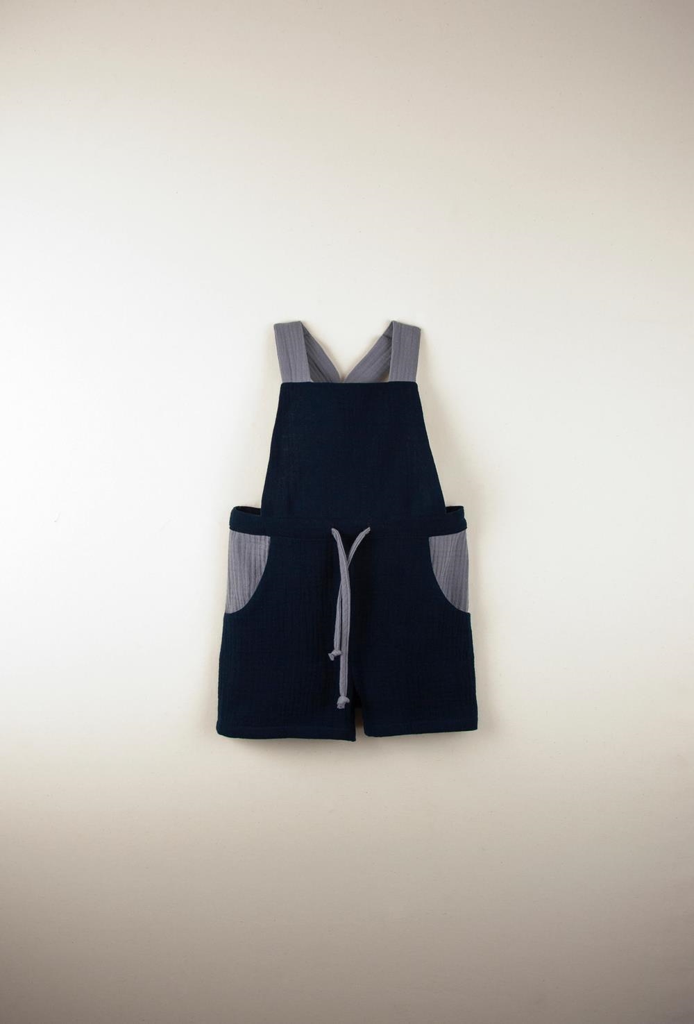 Mod.10.4 Organic navy blue dungarees | SS22 Mod.10.4 Organic navy blue dungarees | 1