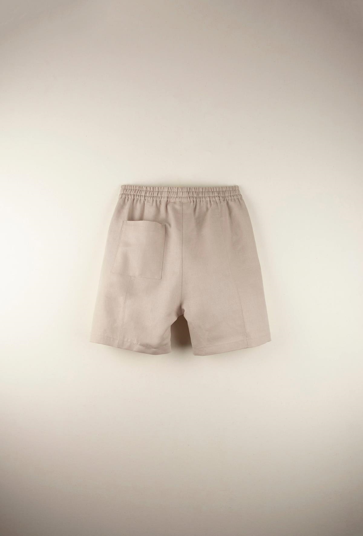 Mod.13.1 Stone-coloured Bermuda shorts | SS22 Mod.13.1 Stone-coloured Bermuda shorts | 1