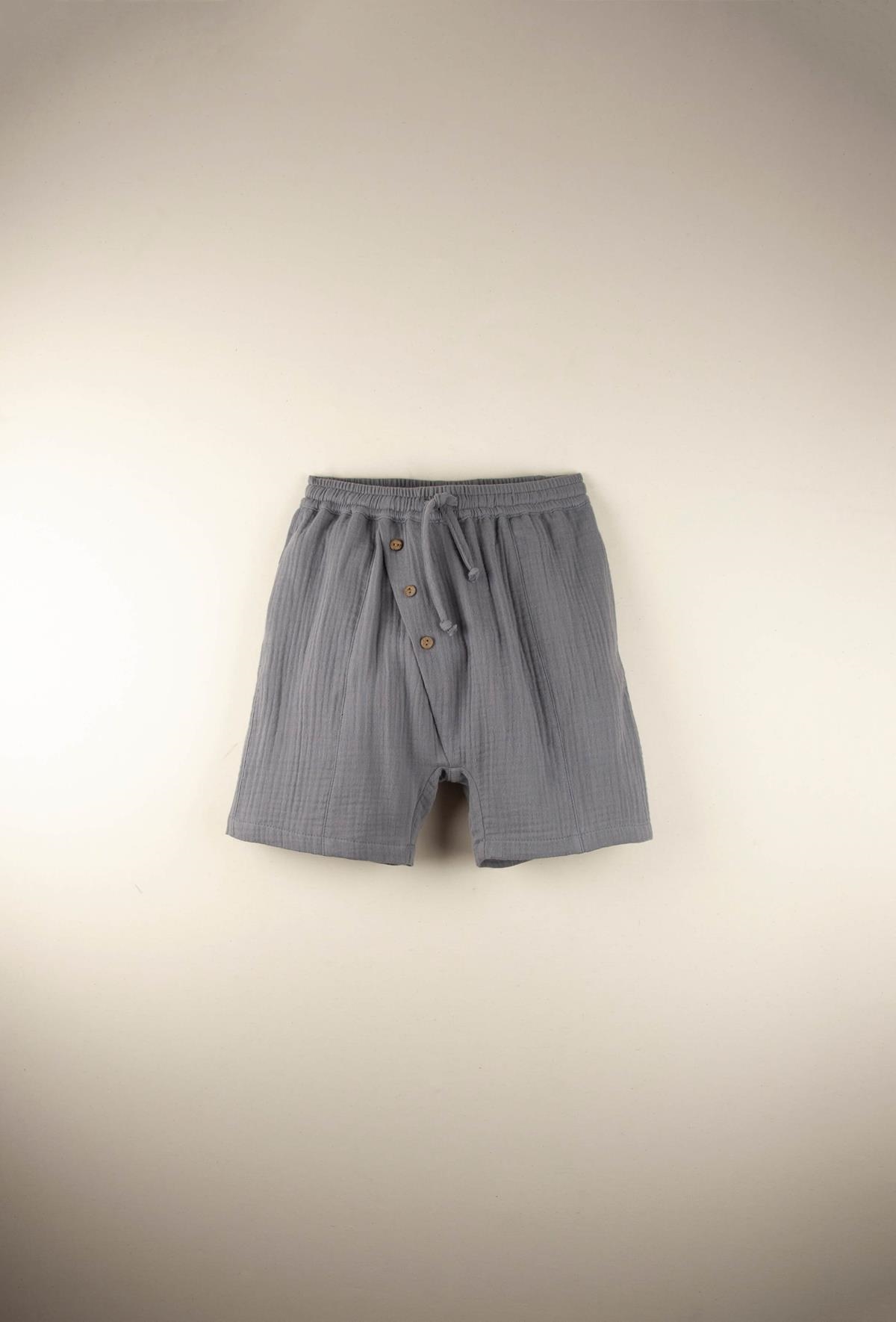 Mod.13.2 Greyish-blue organic Bermuda shorts | SS22 Mod.13.2 Greyish-blue organic Bermuda shorts | 1