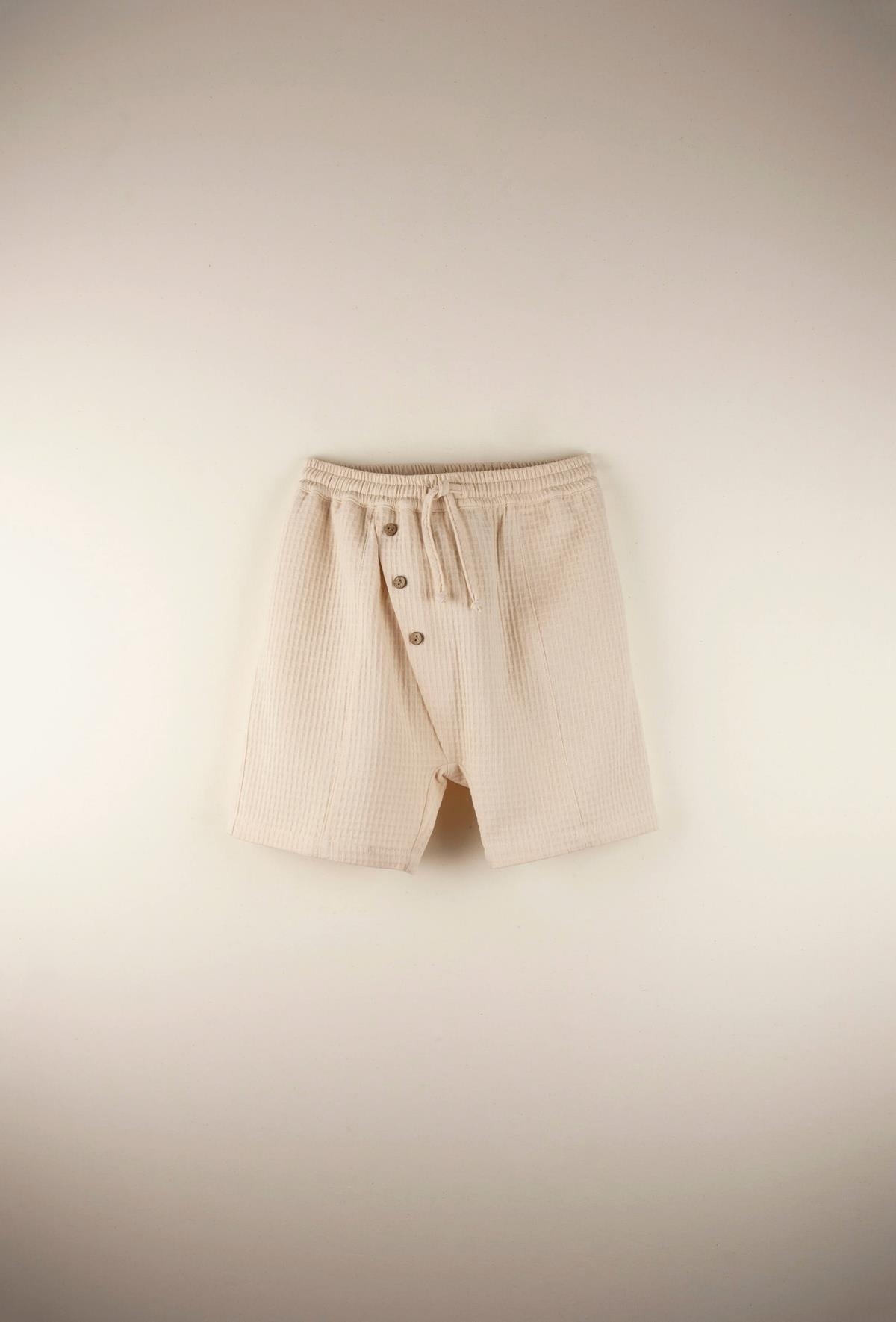 Mod.13.5 Beige organic Bermuda shorts | SS22 Mod.13.5 Beige organic Bermuda shorts | 1
