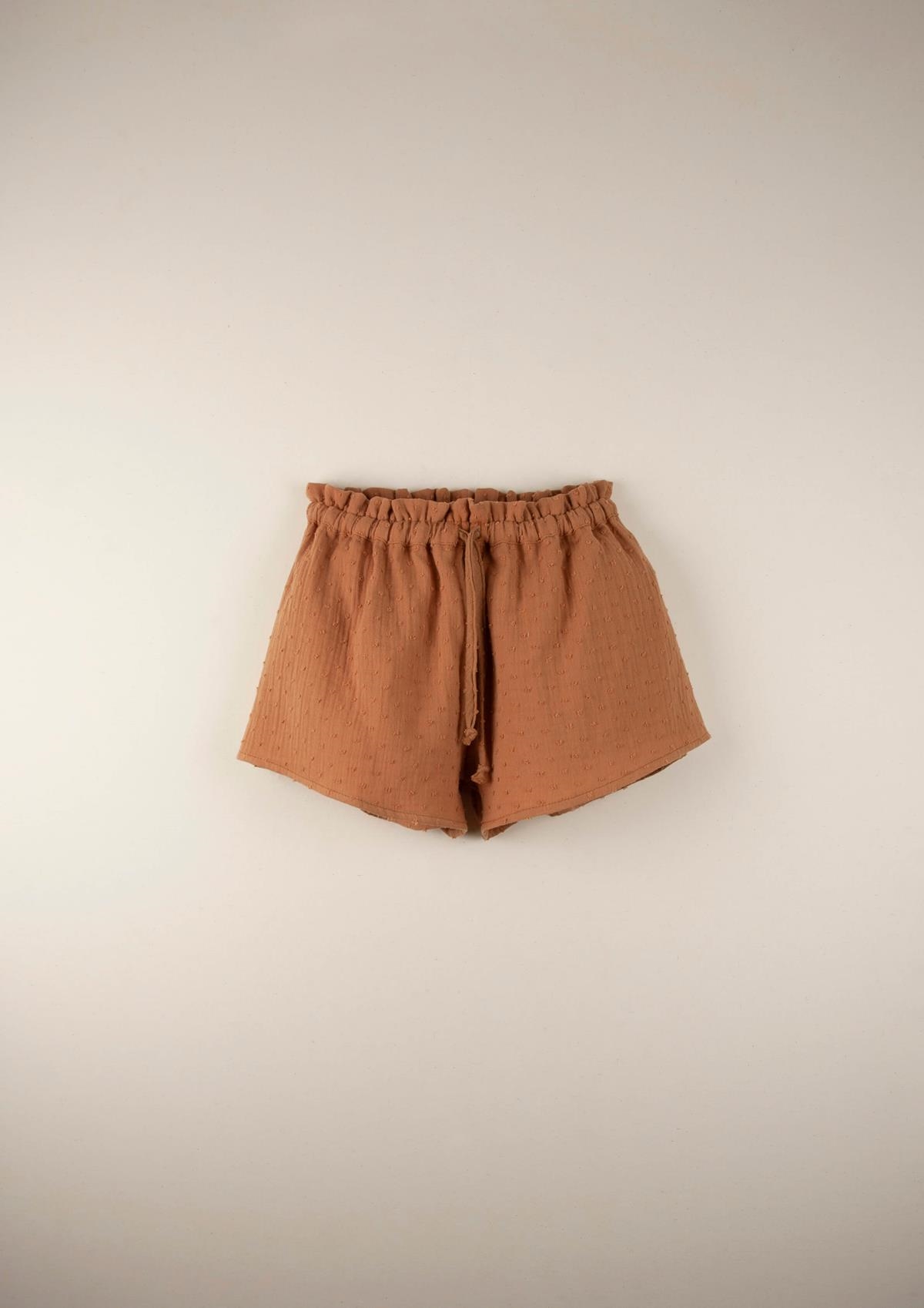 Mod.16.3 Terracotta loose organic shorts | SS22 Mod.16.3 Terracotta loose organic shorts | 1