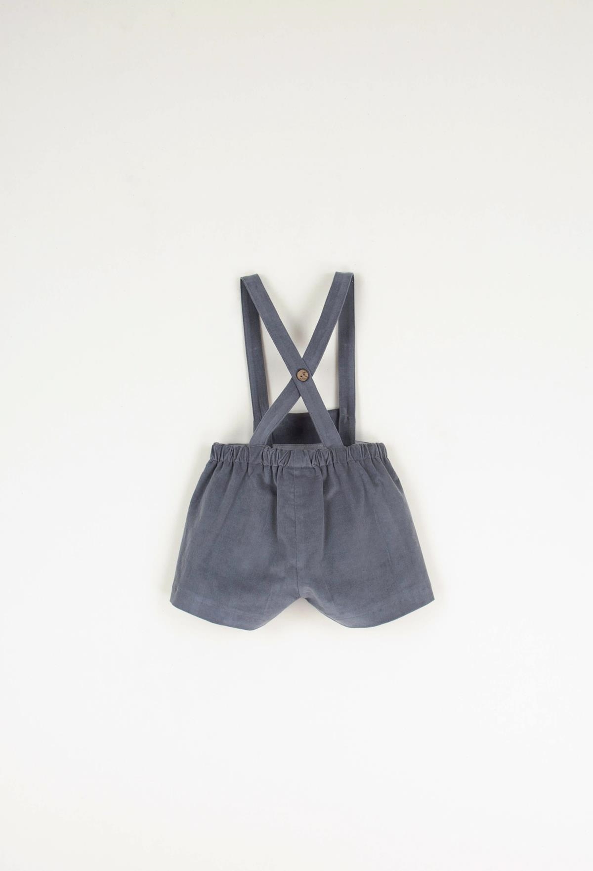 Mod.6.2 Grey dungarees with crossover straps | AW22.23 Mod.6.2 Grey dungarees with crossover straps