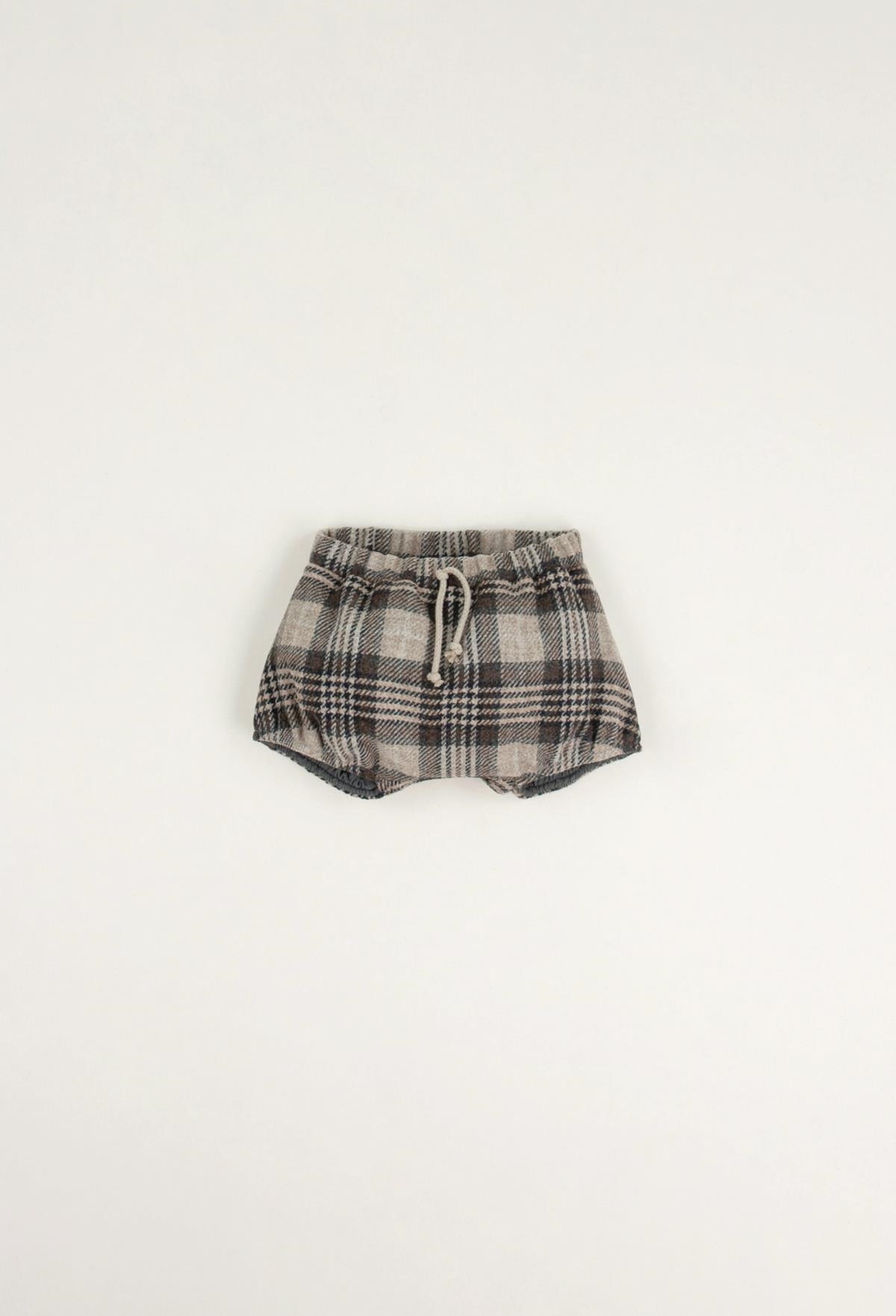 Mod.8.4 Brown plaid culotte with side seams | AW22.23 Mod.8.4 Brown plaid culotte with side seams