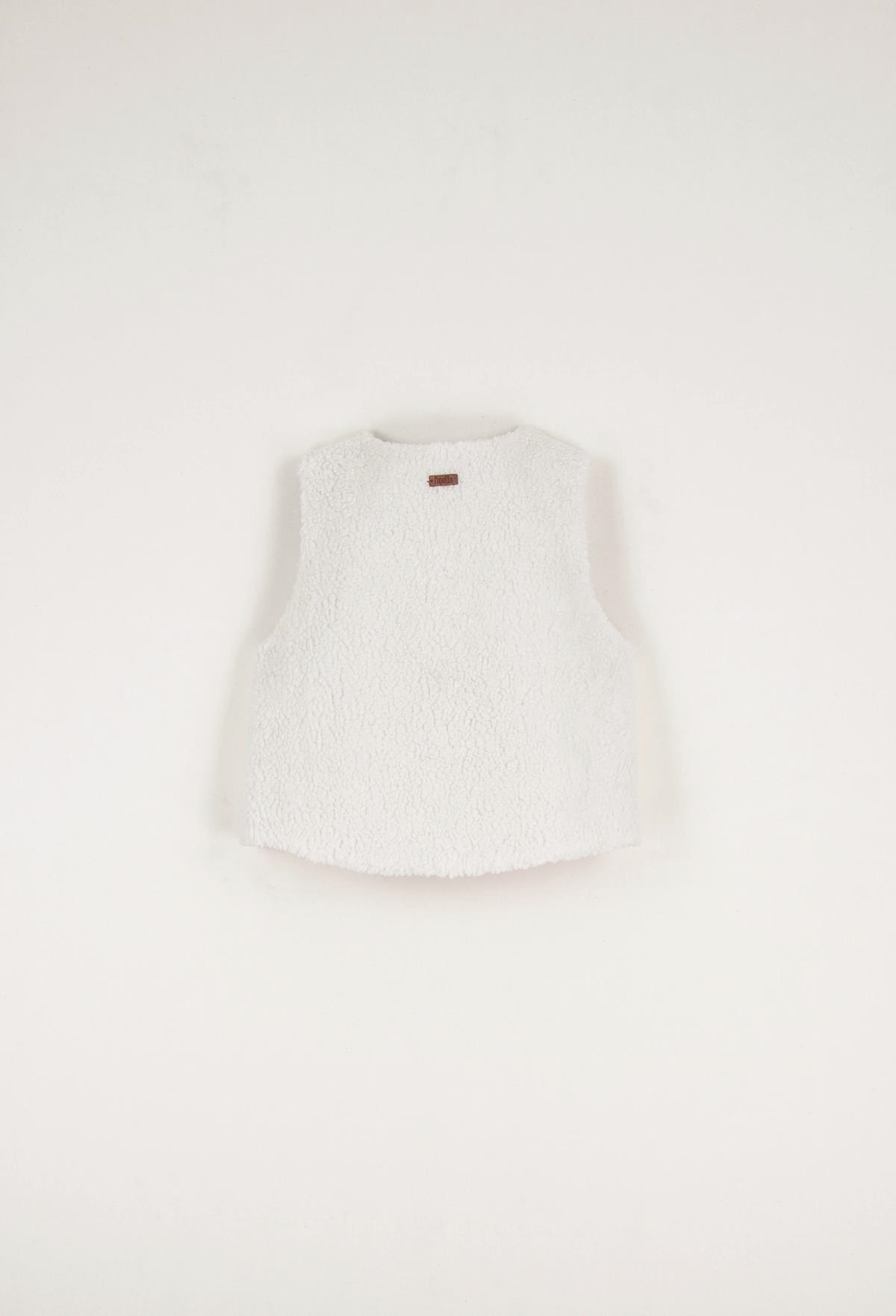 Mod. 36.3 Off-white fleece short waistcoat | AW22.23 Mod. 36.3 Off-white fleece short waistcoat