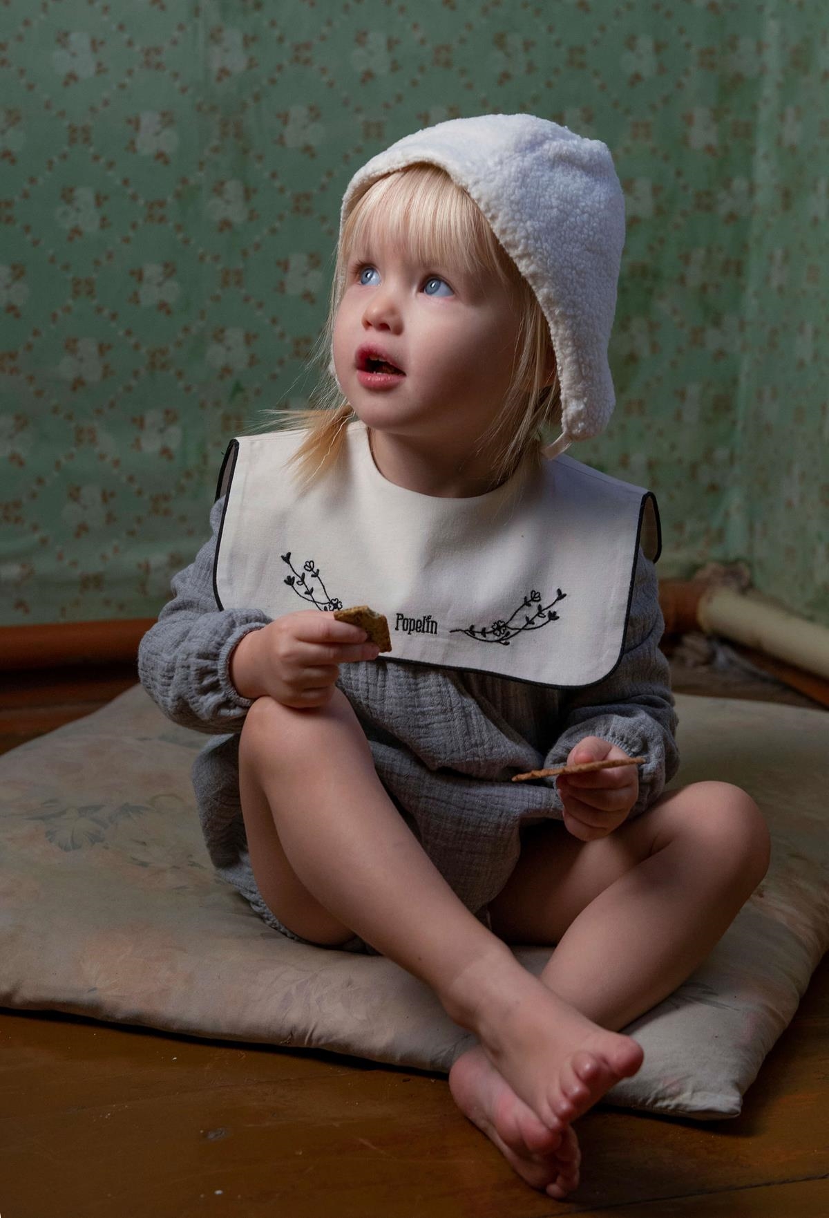Mod.41.1 Off-white fleece bonnet | AW22.23 Mod.41.1 Off-white fleece bonnet