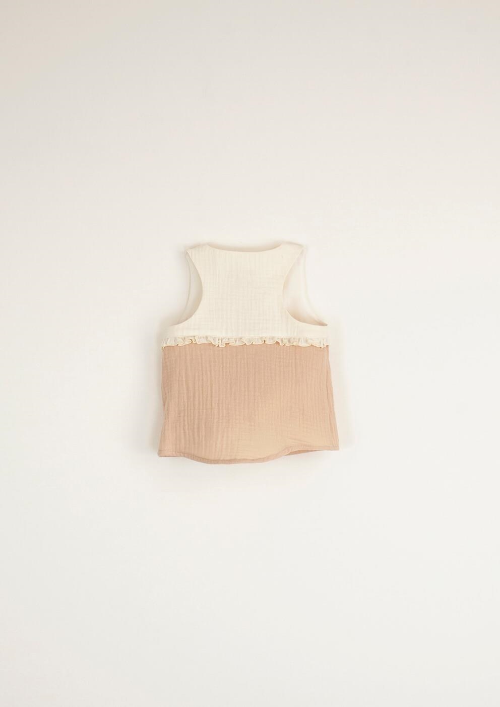 Mod.1.4 Pink sleeveless organic shirt | SS23 Mod.1.4 Pink sleeveless organic shirt
