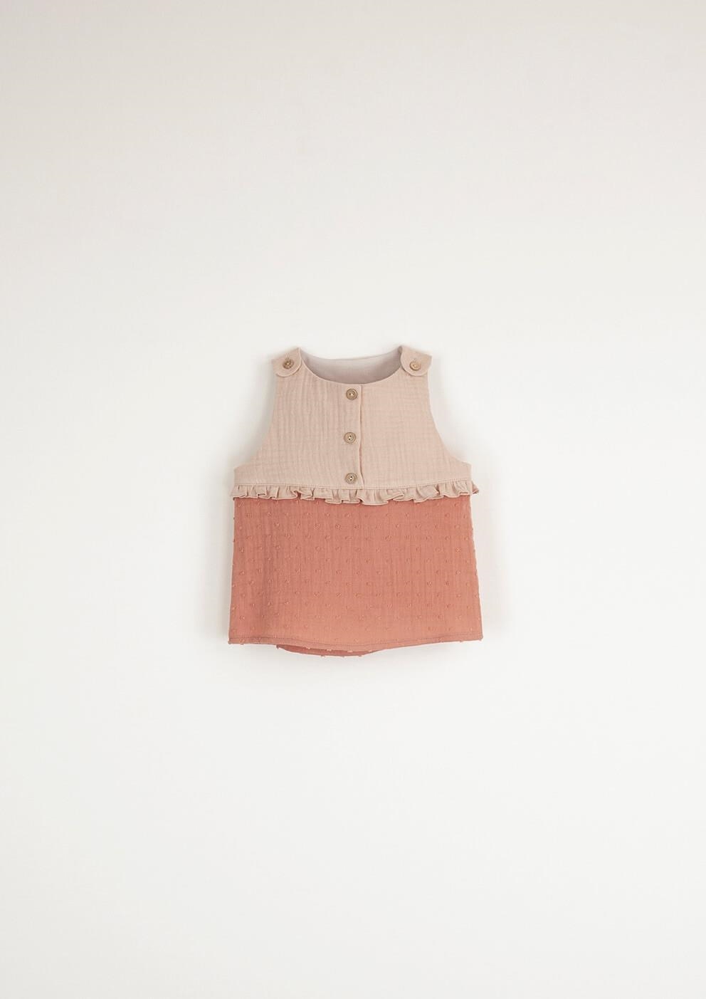 Mod.1.6 Coral sleeveless organic shirt | SS23 Mod.1.6 Coral sleeveless organic shirt