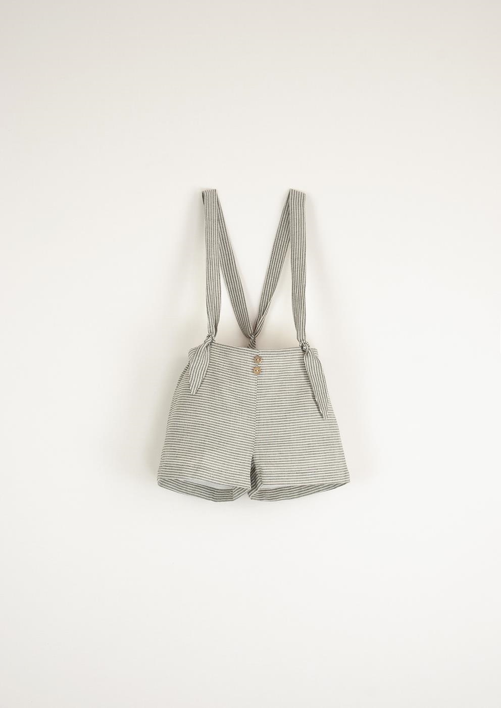 Mod.15.3 Striped dungarees with removable straps | SS23 Mod.15.3 Striped dungarees with removable straps