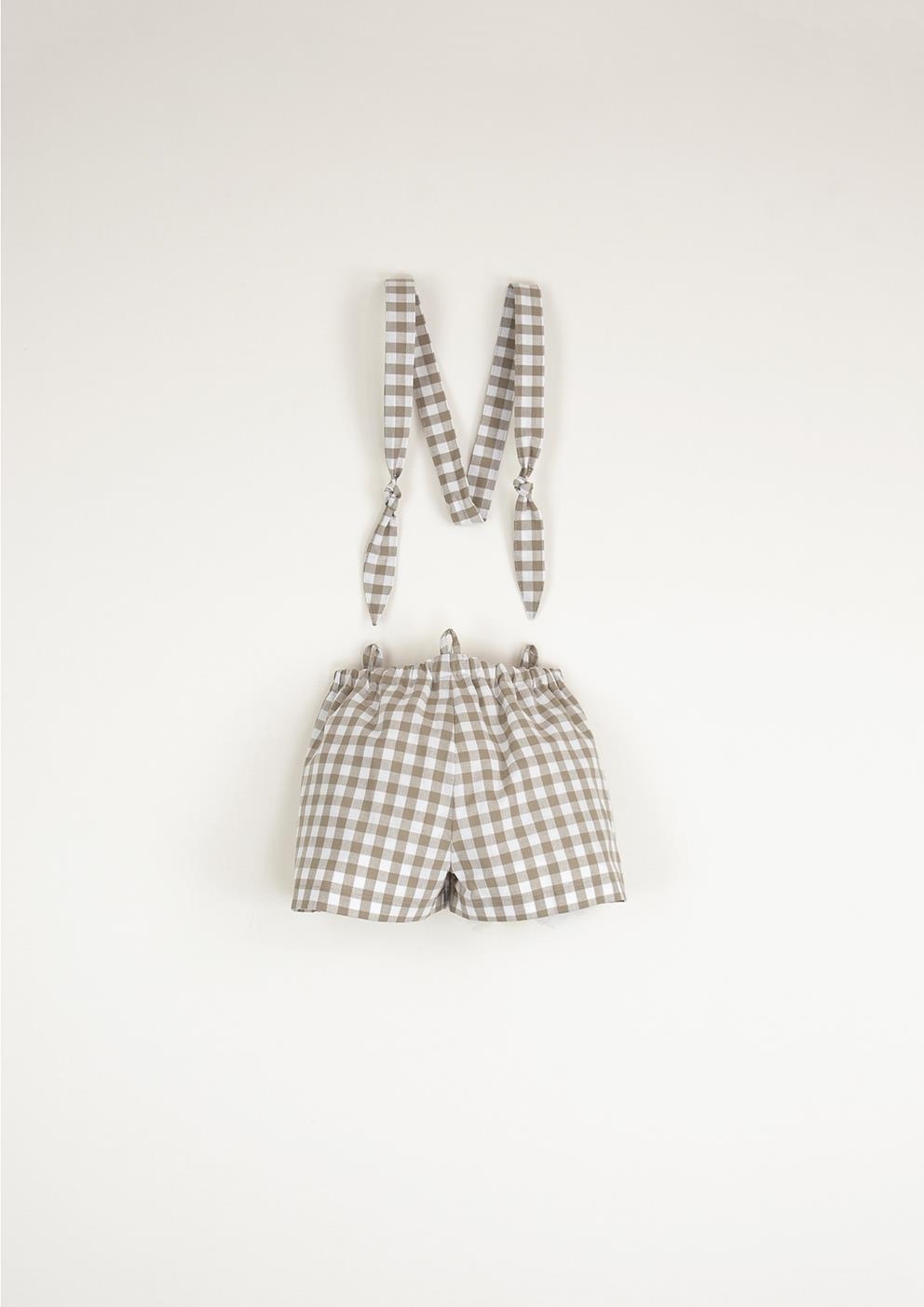 Mod.15.5 Gingham dungarees with removable straps Mod.15.5 Gingham dungarees with removable straps