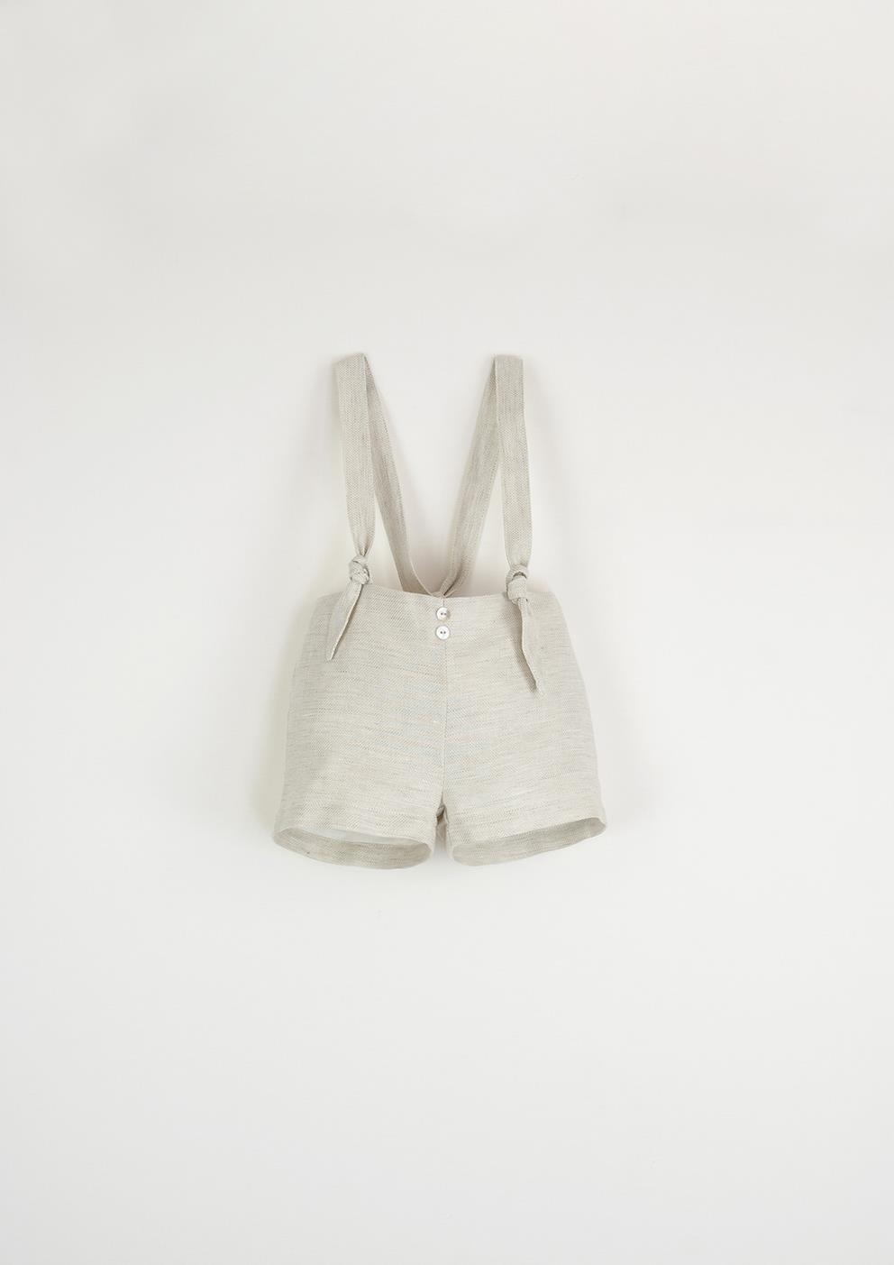 Mod.15.6 Neutral colour dungarees with remova- ble straps | SS23 Mod.15.6 Neutral colour dungarees with remova- ble straps