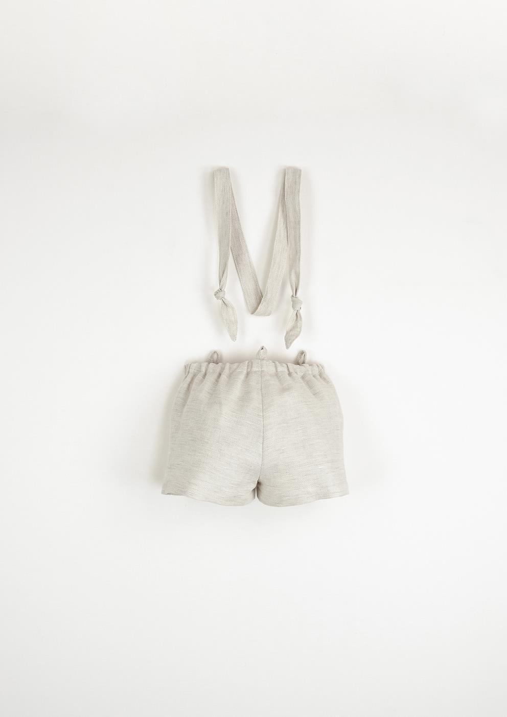 Mod.15.6 Neutral colour dungarees with remova- ble straps | SS23 Mod.15.6 Neutral colour dungarees with remova- ble straps