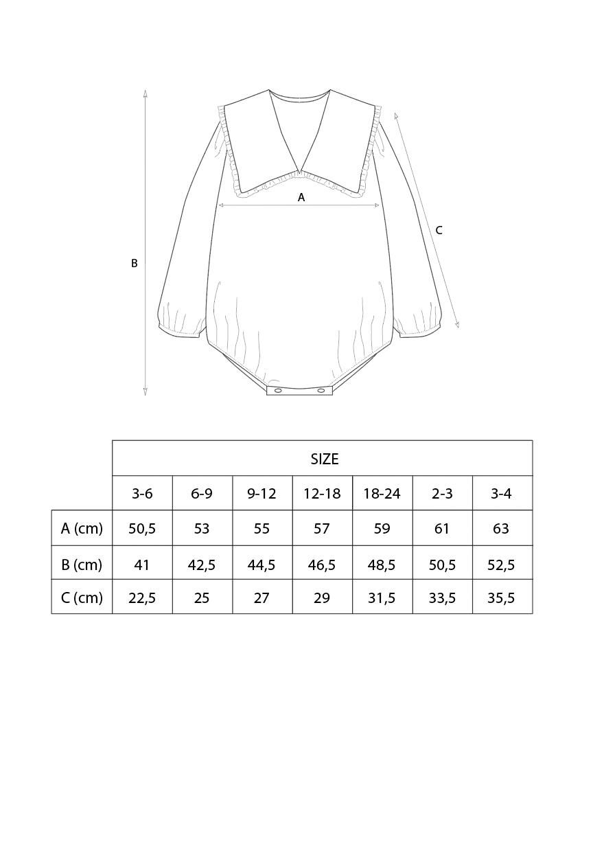 Mod.1.1 Off-white romper suit with oversized bib collar | AW23.24 Mod.1.1 Off-white romper suit with oversized bib collar