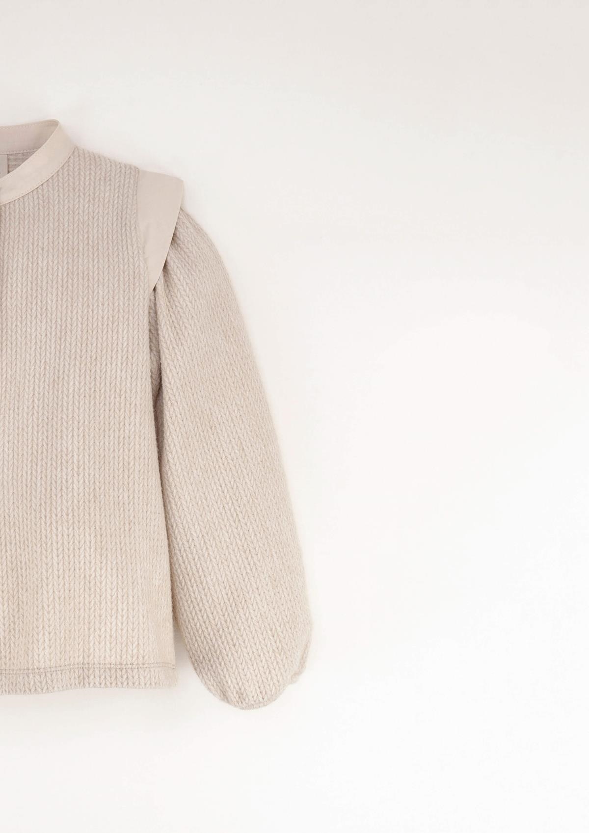 Mod.15.3 Knitted puff sleeve blouse | AW23.24 Mod.15.3 Knitted puff sleeve blouse
