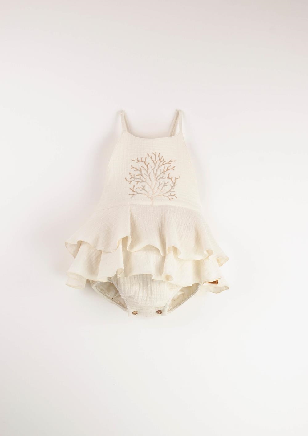 Mod.11.1 Off-white coral motif romper suit | SS24 Mod.11.1 Off-white coral motif romper suit