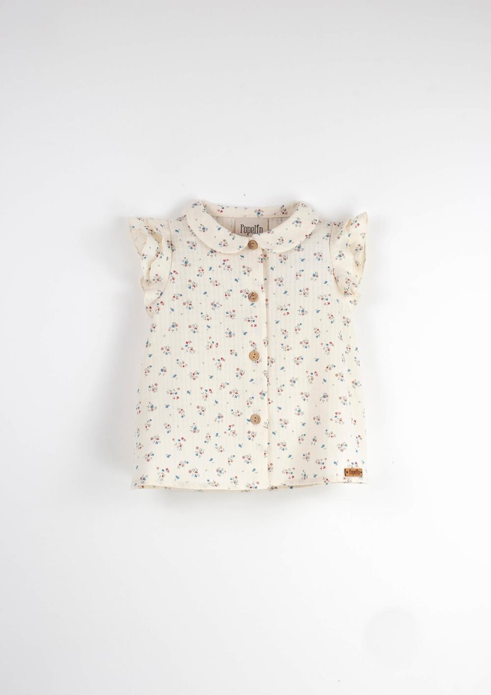 Mod.6.4 Floral sleeveless shirt with frills | SS24 Mod.6.4 Floral sleeveless shirt with frills