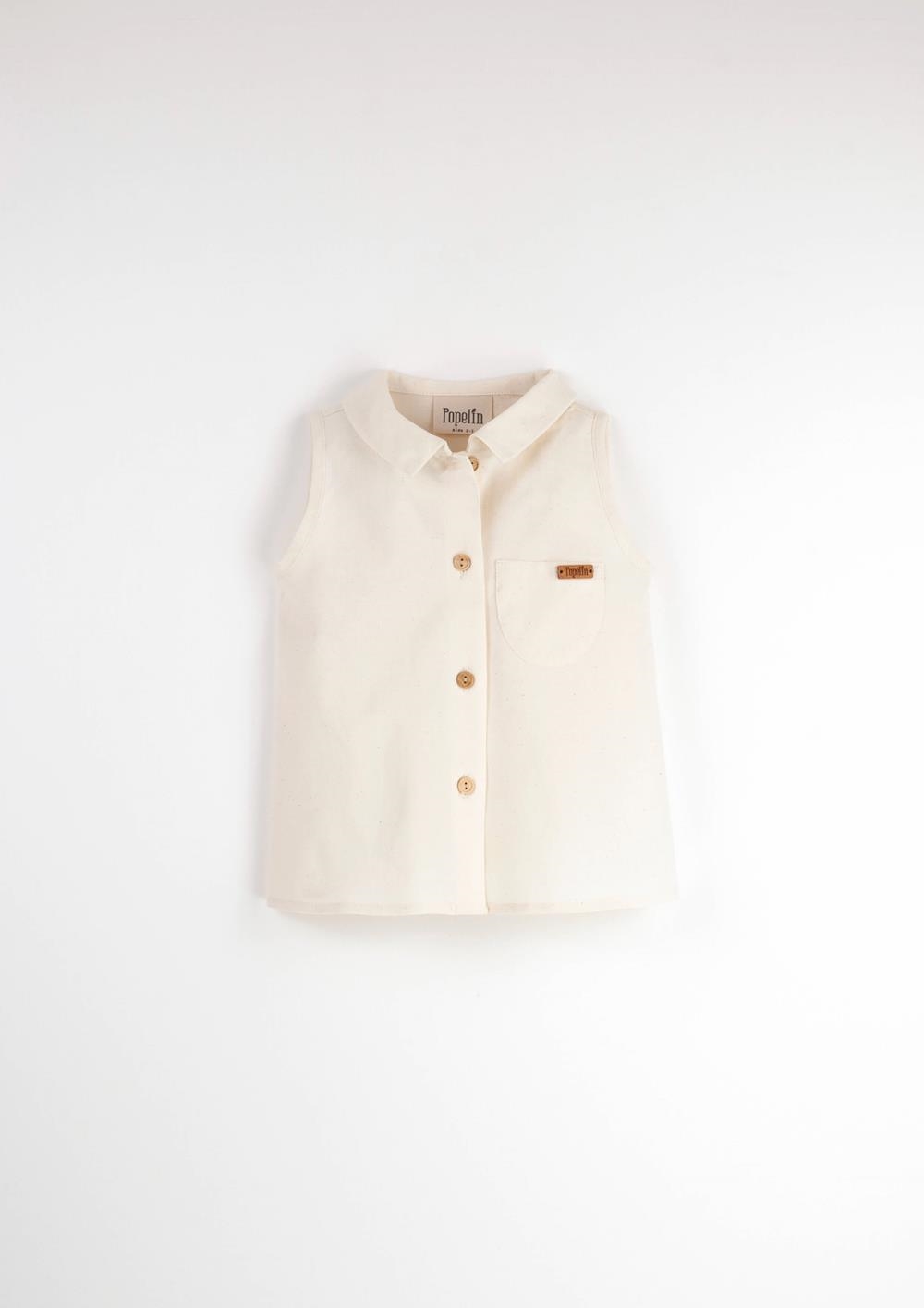 Mod.6.5 Off-white sleeveless shirt | SS24 Mod.6.5 Off-white sleeveless shirt