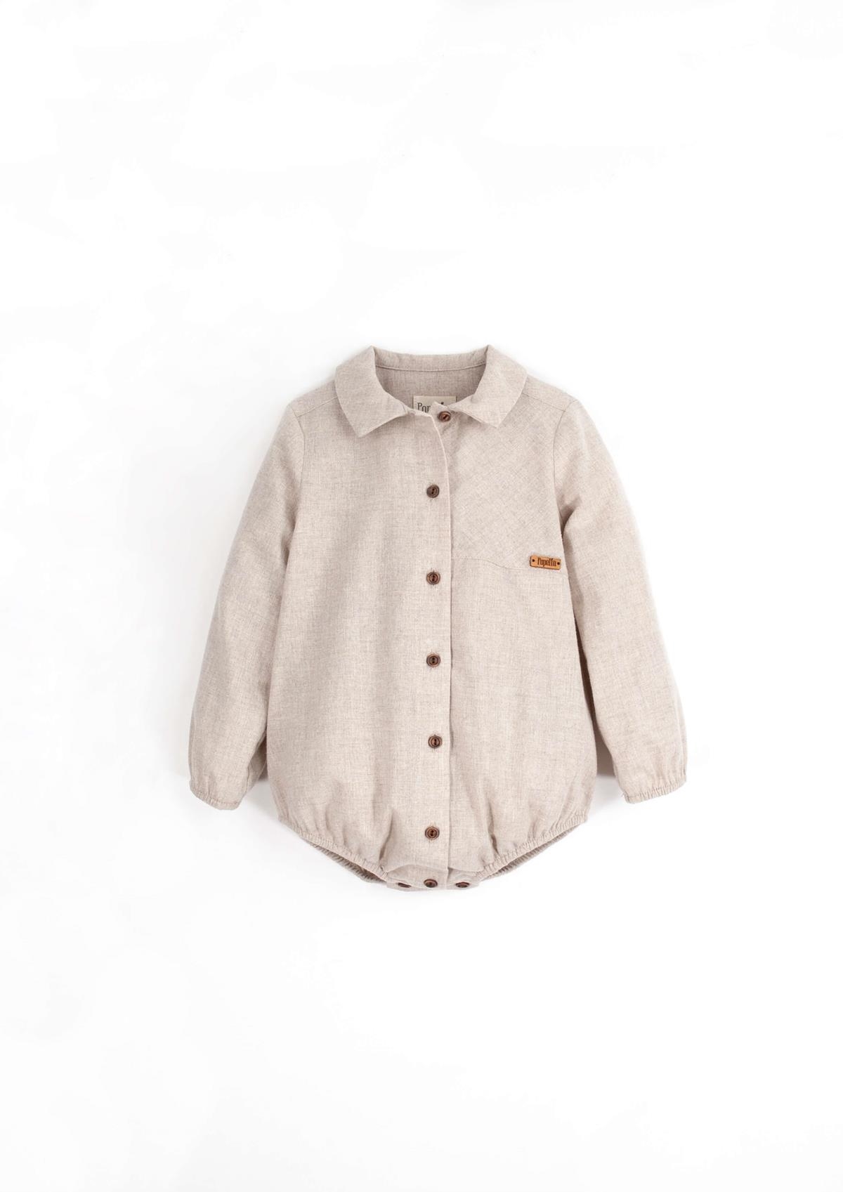 ロンパース・カバーオール popelin Woollen crossover romper suit poridentidad?identidad=