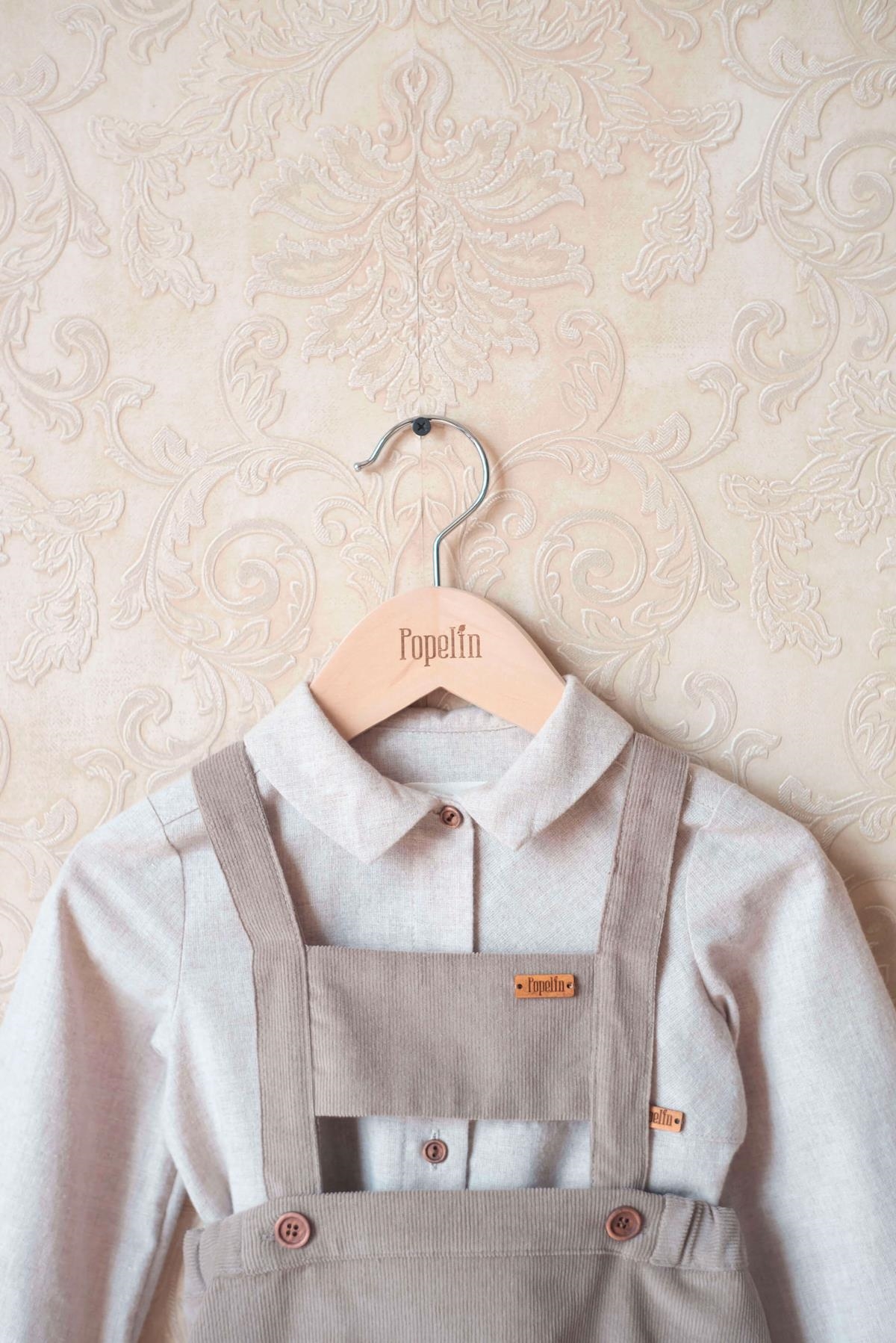 ロンパース・カバーオール popelin Woollen crossover romper suit Mod.7.6 Burgundy woollen short romper suit with pockets