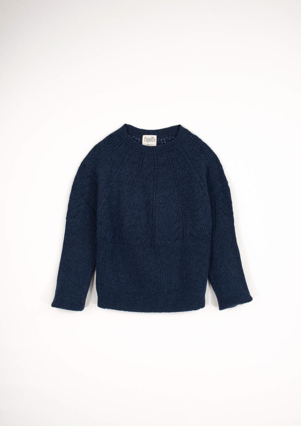 Mod.19.3 Blue openwork knit jersey | AW24.25 Mod.19.3 Blue openwork knit jersey