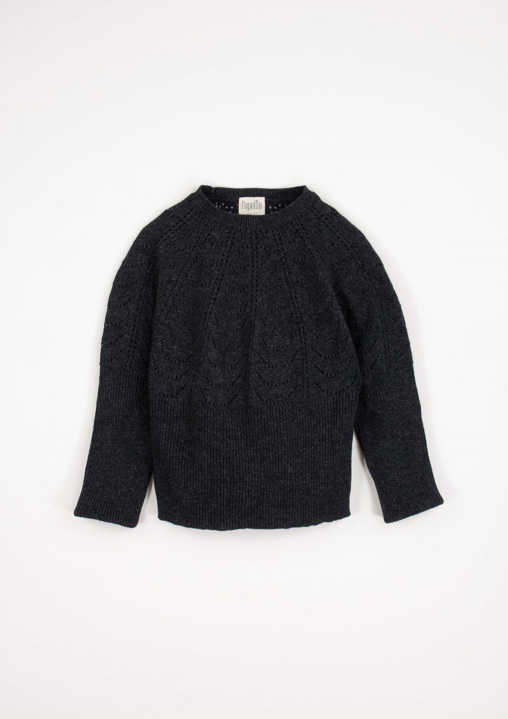 Mod.19.4 Dark grey openwork knit jersey | AW24.25 Mod.19.4 Dark grey openwork knit jersey