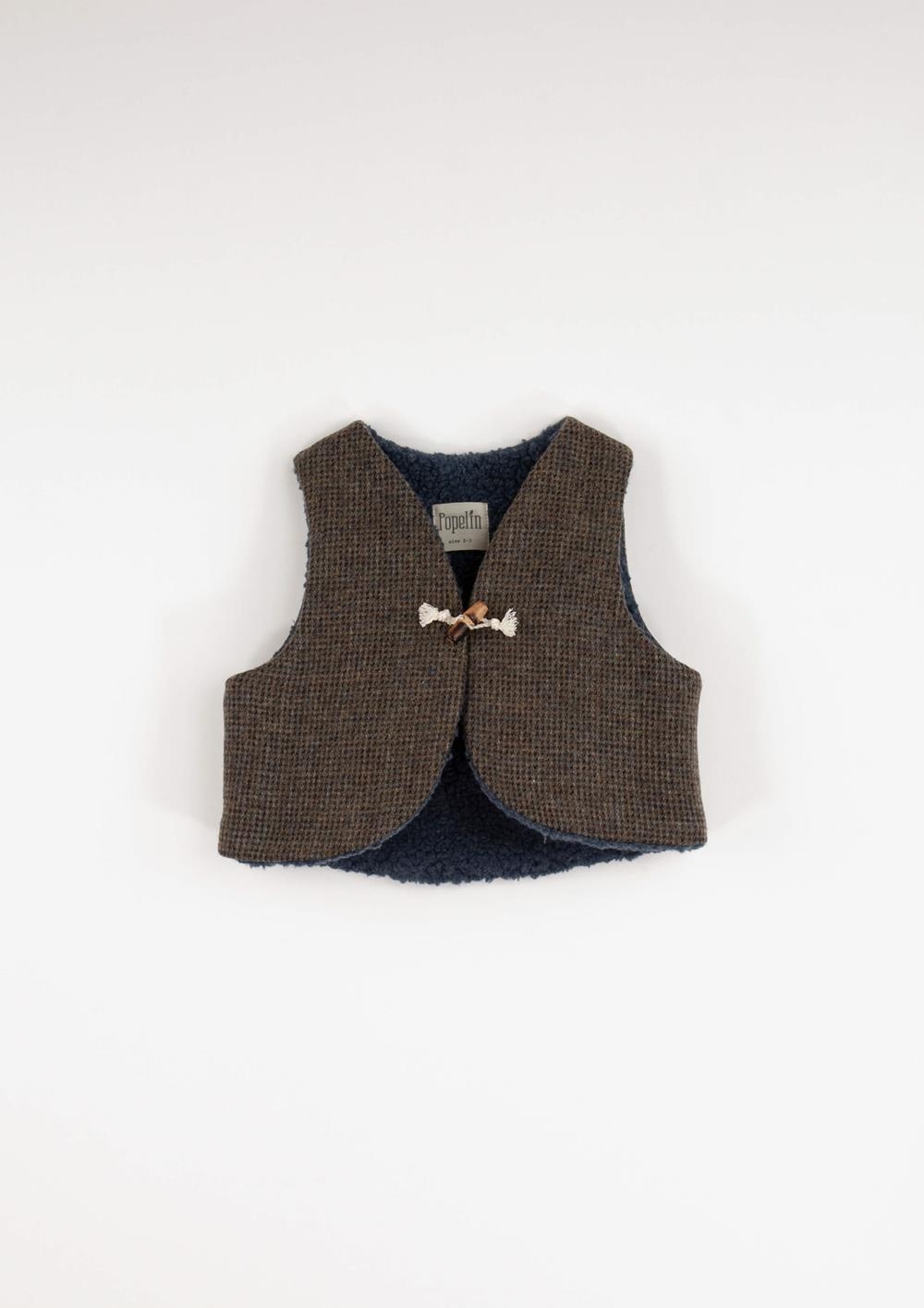Mod.41.3 Multi-coloured woollen mini waistcoat | AW24.25 Mod.41.3 Multi-coloured woollen mini waistcoat