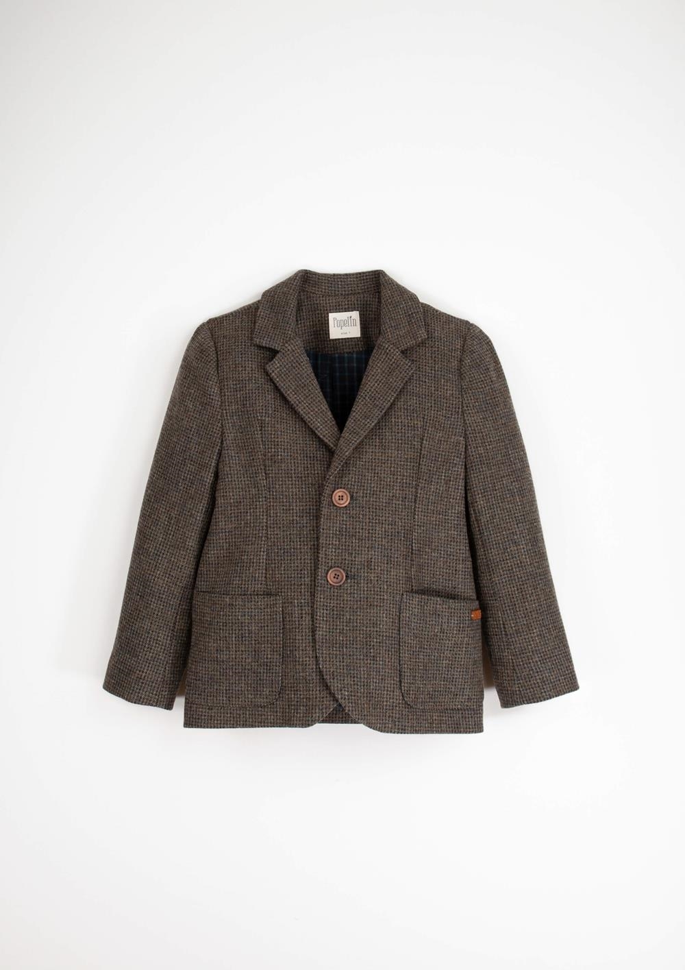 Mod.43.3 Multi-coloured woollen blazer with collar | AW24.25 Mod.43.3 Multi-coloured woollen blazer with collar