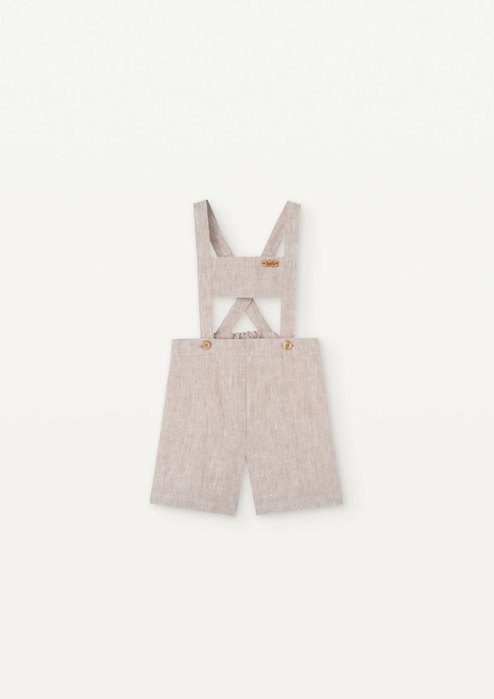 Mod 11.2 Sand linen dungarees | SS25 Mod 11.2 Sand linen dungarees