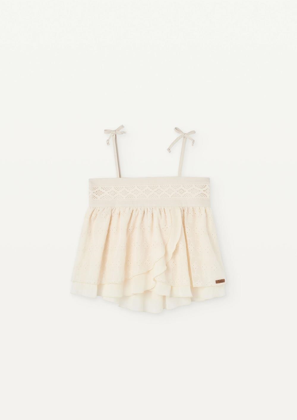 Mod 13.1 Off-white double layer blouse | SS25 Mod 13.1 Off-white double layer blouse