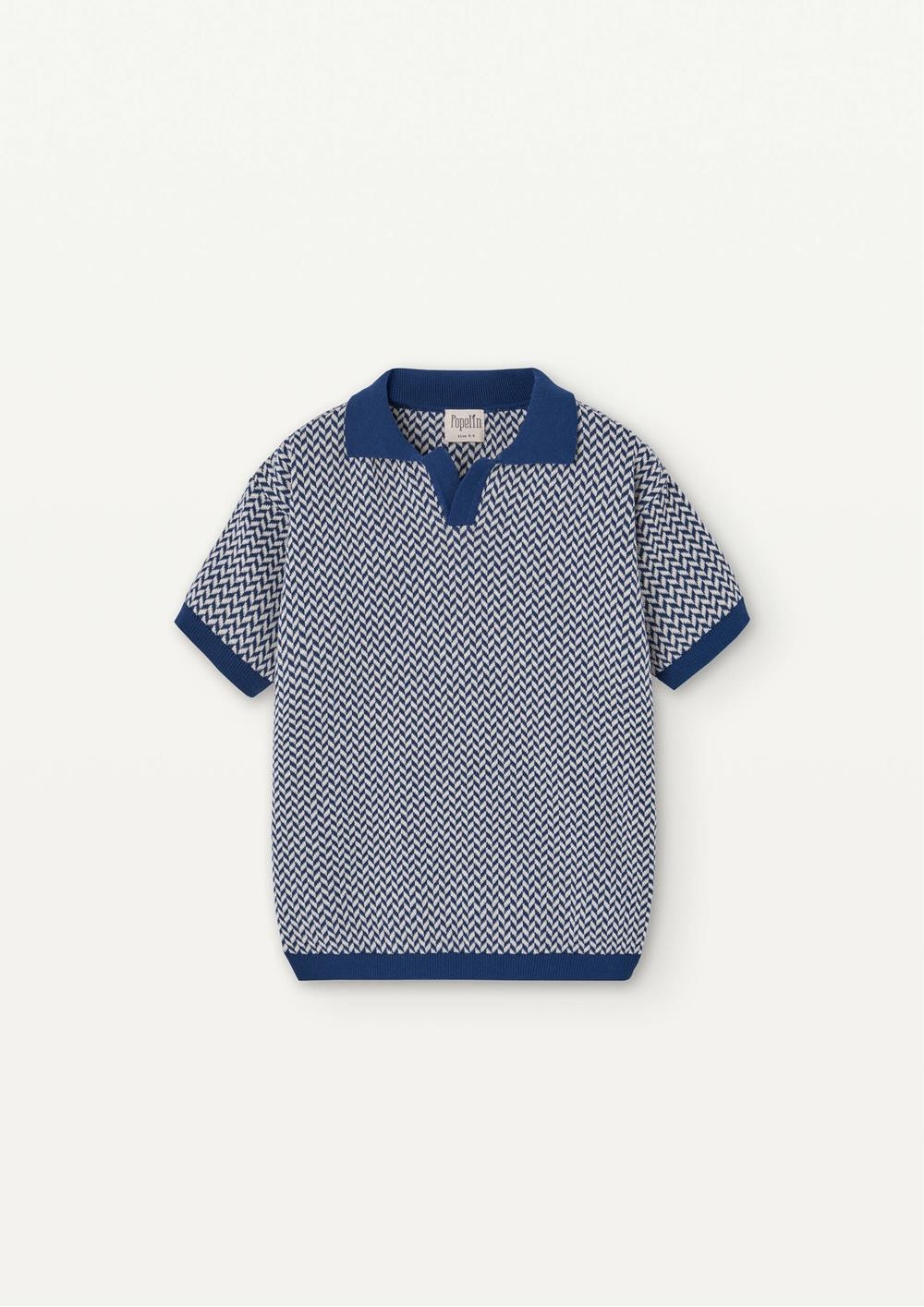 Mod 39.4 Navy blue knitted jersey | SS25 Mod 39.4 Navy blue knitted jersey