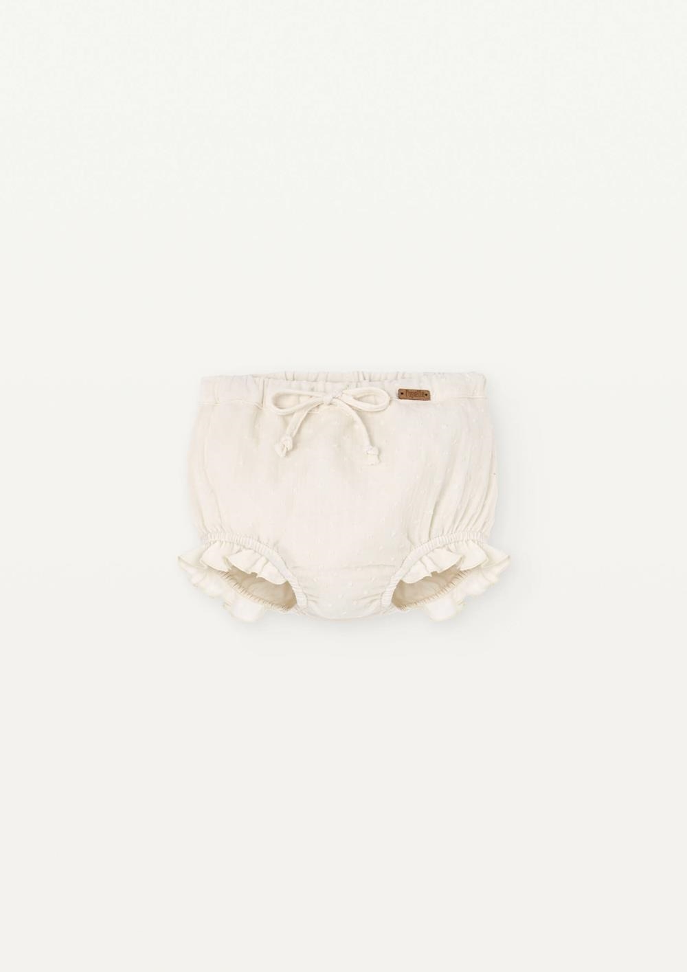 Mod 21.5 Off-white plumeti fabric baby culotte | SS25 Mod 21.5 Off-white plumeti fabric baby culotte