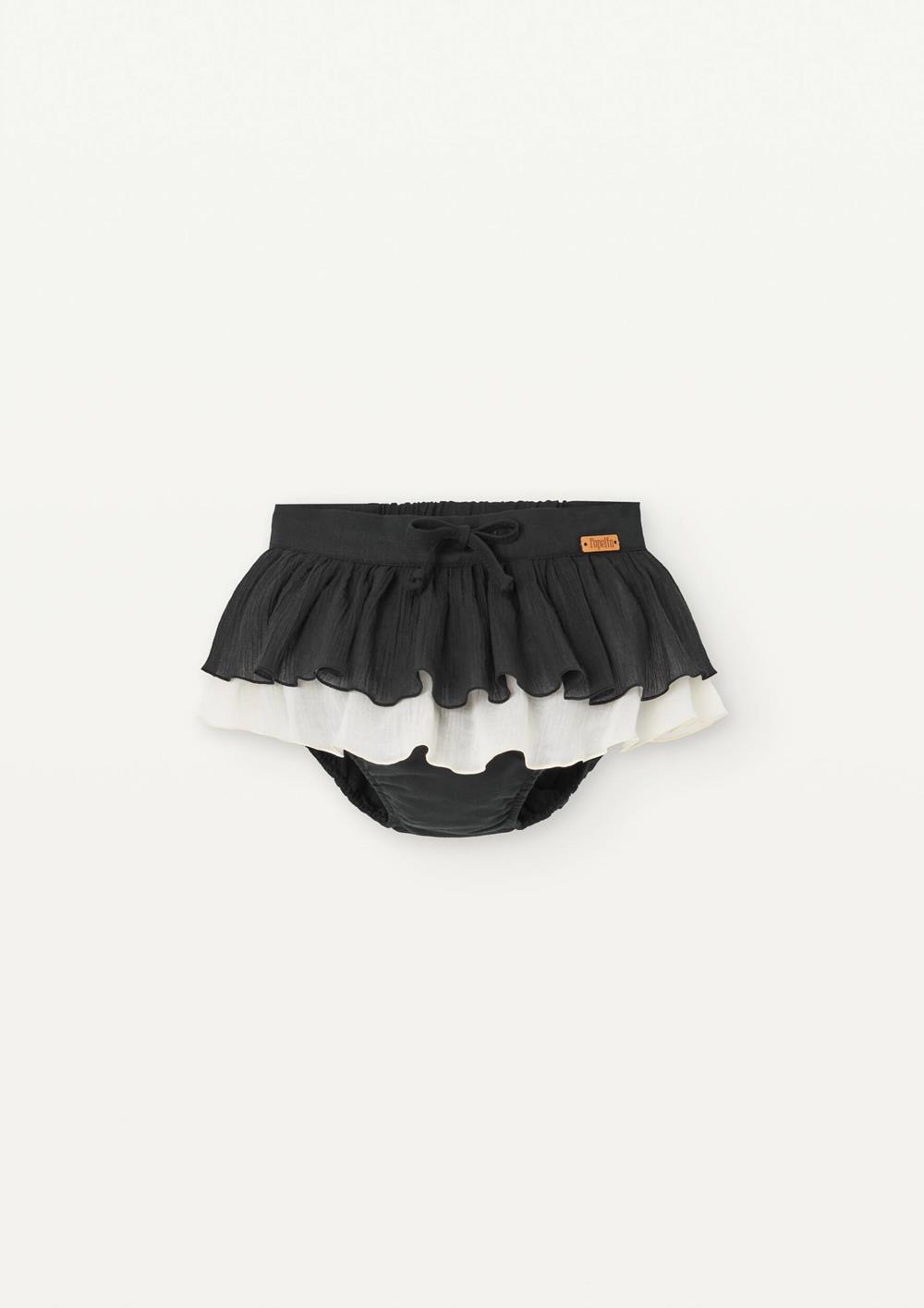 Mod 22.3 Black double frill culotte | SS25 Mod 22.3 Black double frill culotte