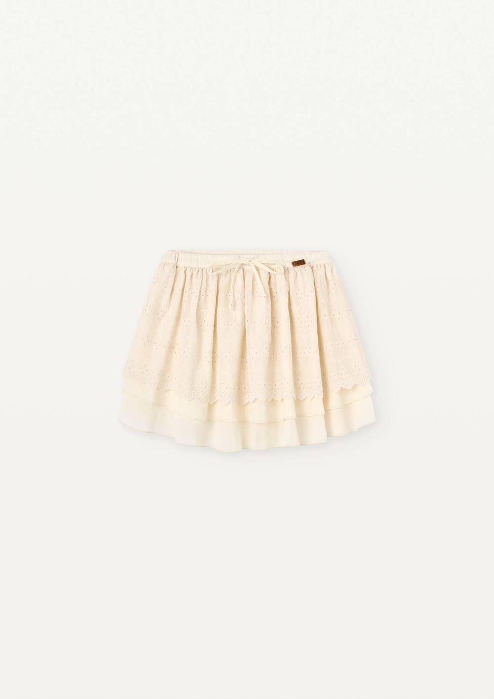 Mod 24.1 Off-white layered short skirt | SS25 Mod 24.1 Off-white layered short skirt