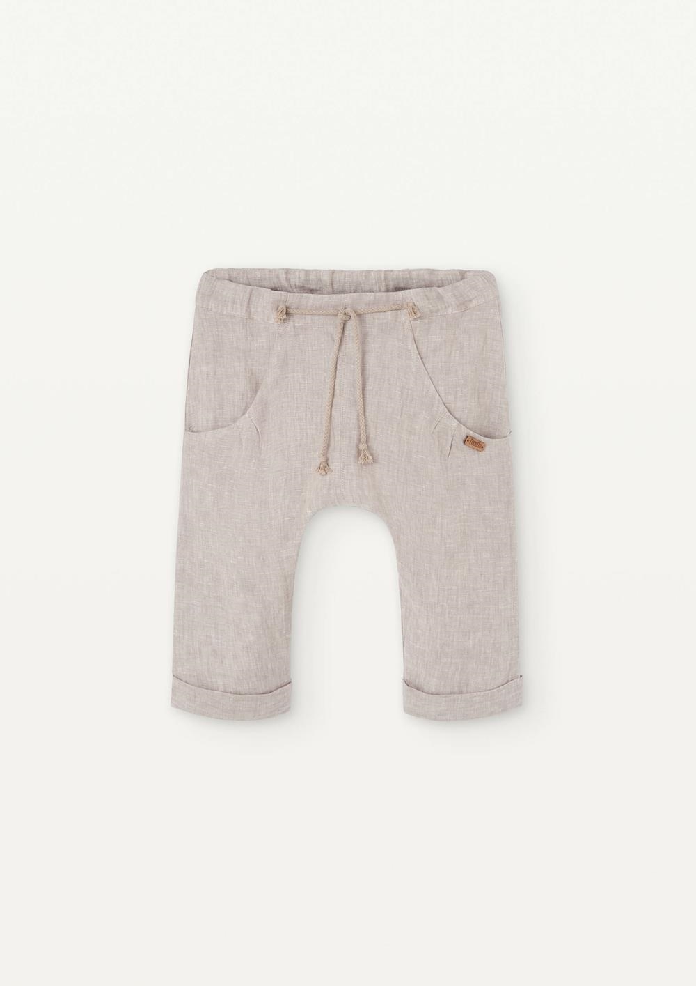 Mod 27.2 Sand linen low-rise Bermuda shorts | SS25 Mod 27.2 Sand linen low-rise Bermuda shorts