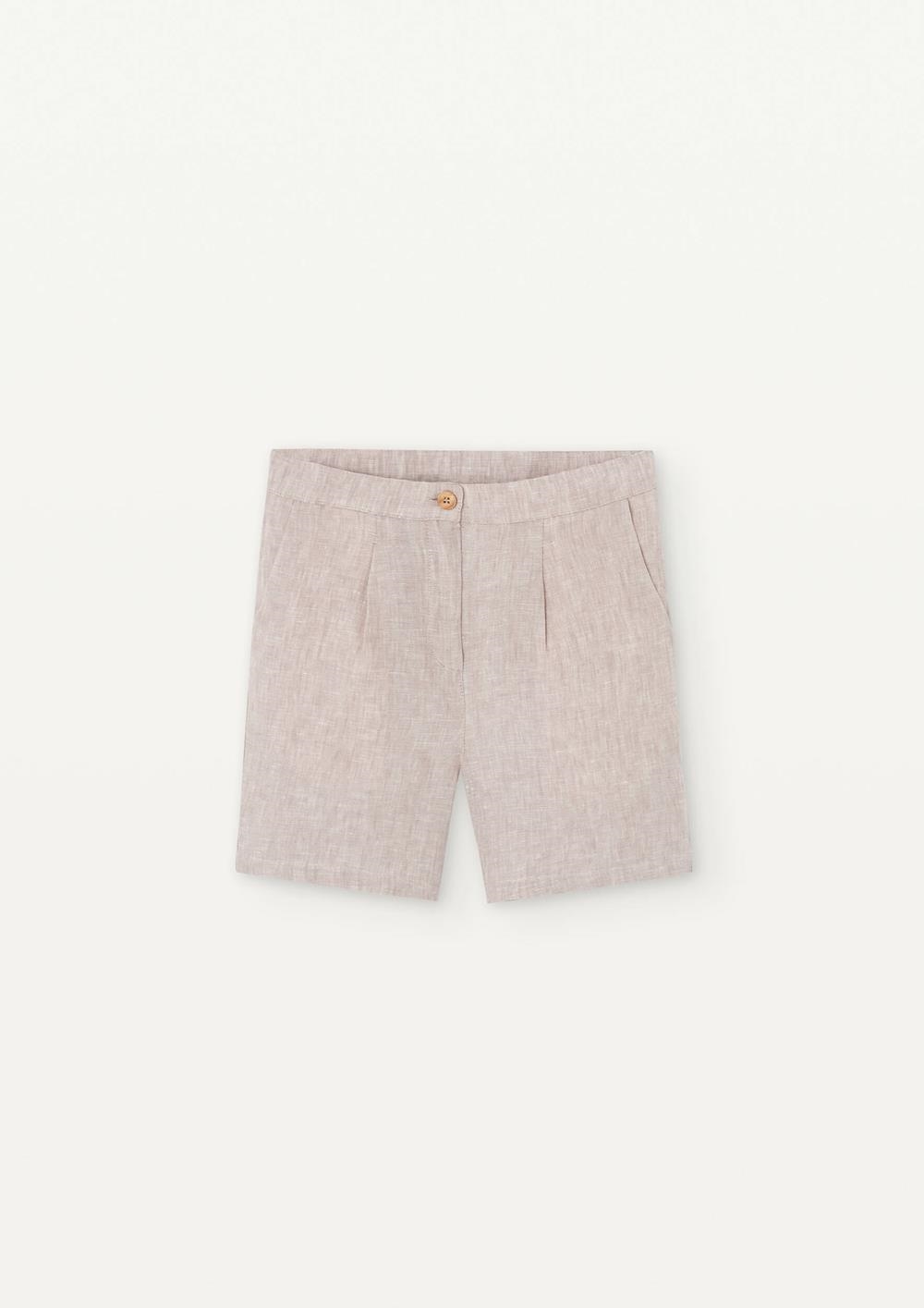 Mod 28.2 Sand linen chino-style Bermuda shorts | SS25 Mod 28.2 Sand linen chino-style Bermuda shorts
