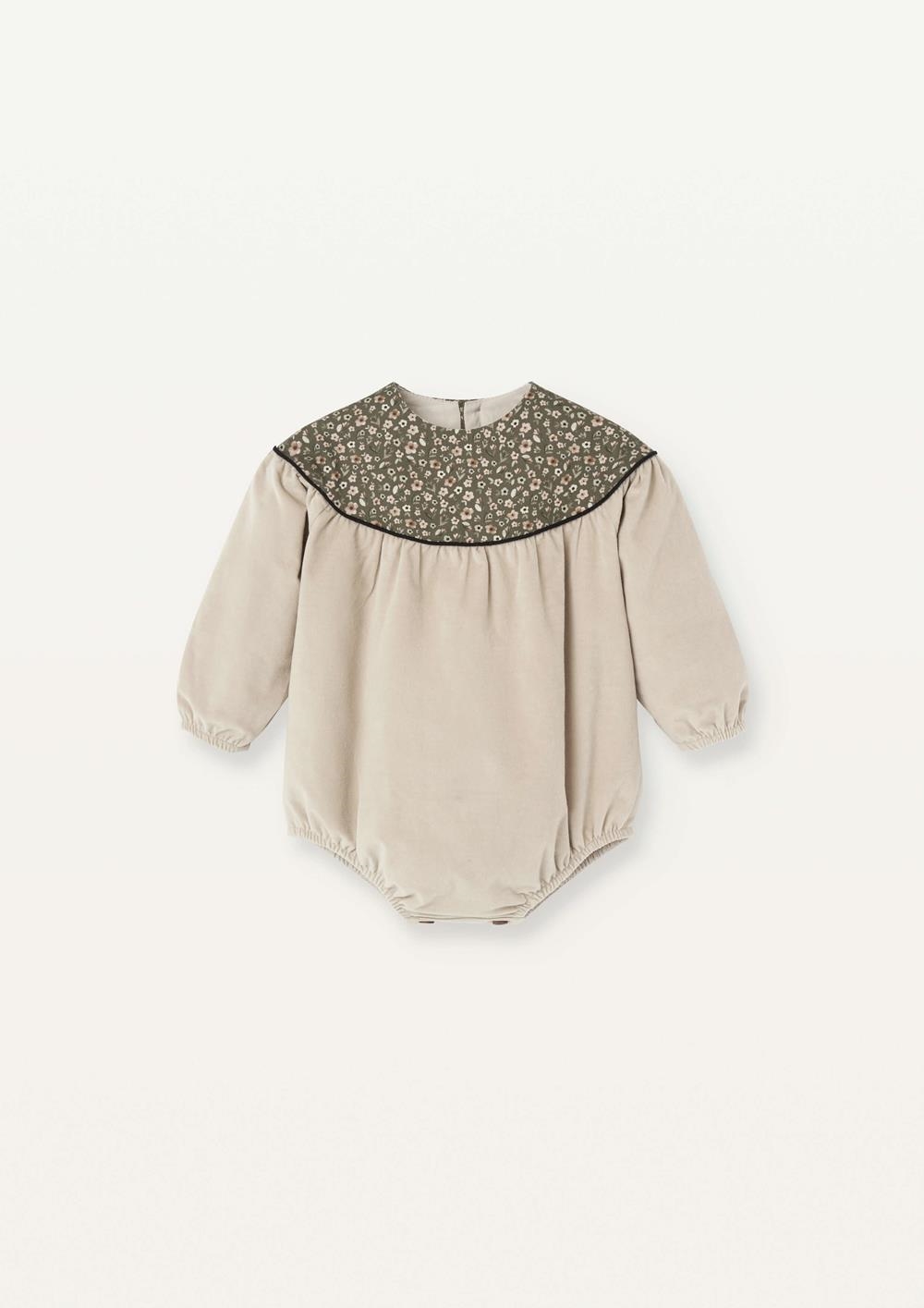 Mod.1.2 Beige romper suit with yoke | AW2526 Mod.1.2 Beige romper suit with yoke