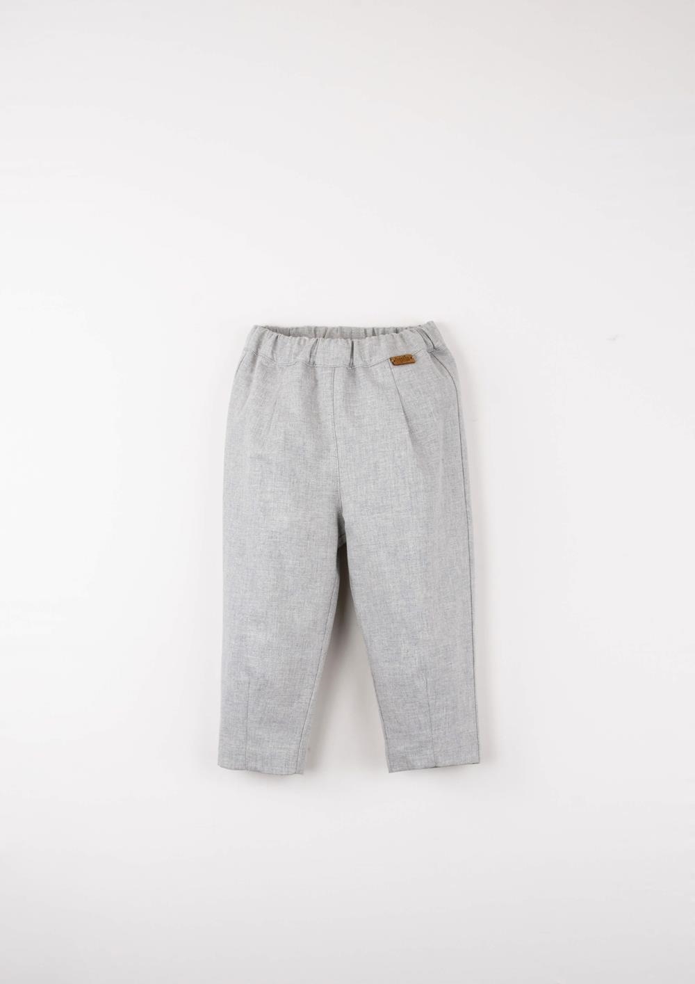 Mod.34.3 Grey melange trousers with pleats | AW2526 Mod.34.3 Grey melange trousers with pleats