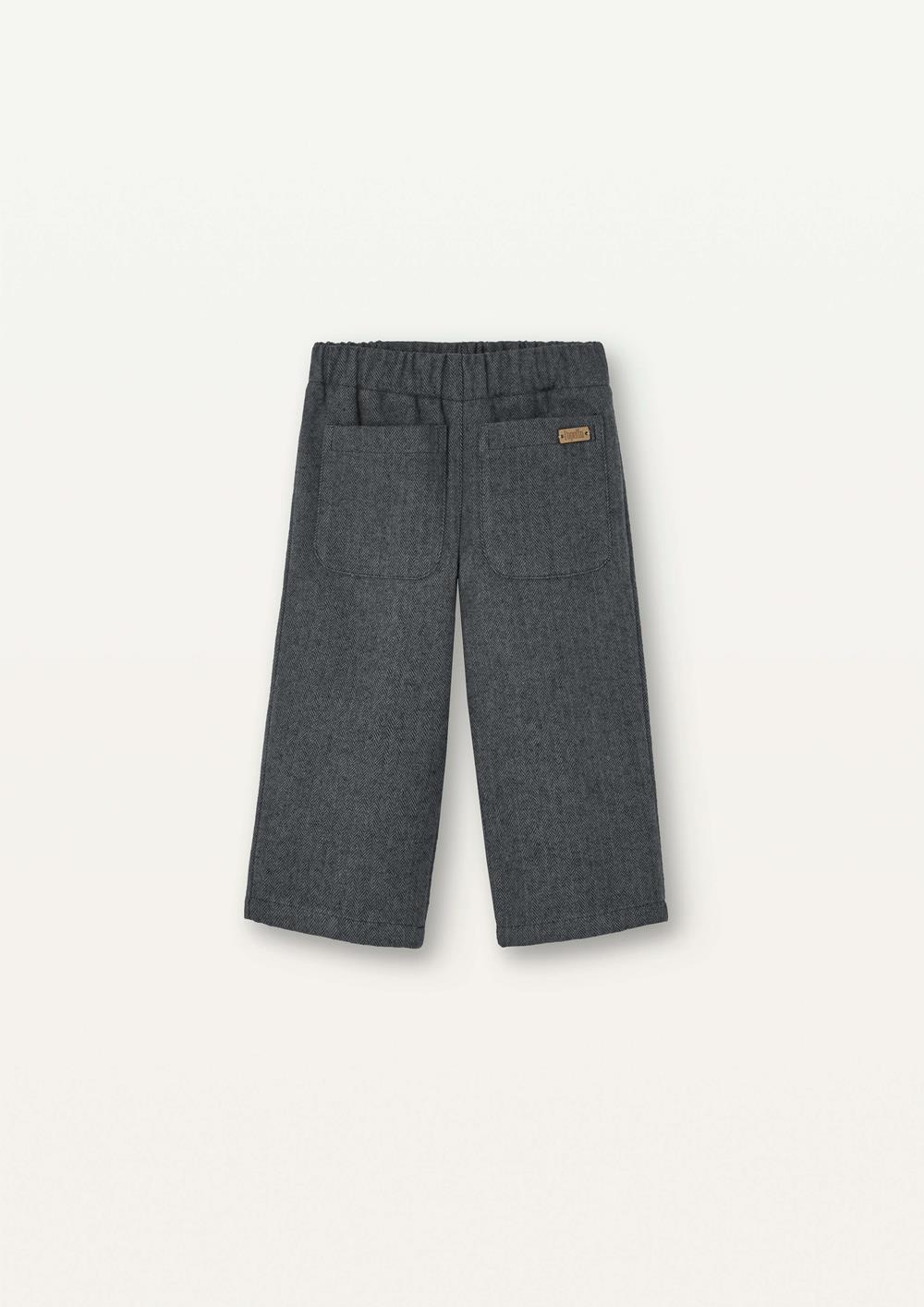 Mod.36.3 Grey micro-herringbone cloth trousers with pockets | AW2526 Mod.36.3 Grey micro-herringbone cloth trousers with pockets