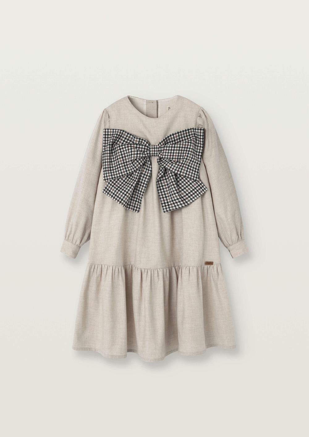 Mod.44.1 Sand dress with bow | AW2526 Mod.44.1 Sand dress with bow