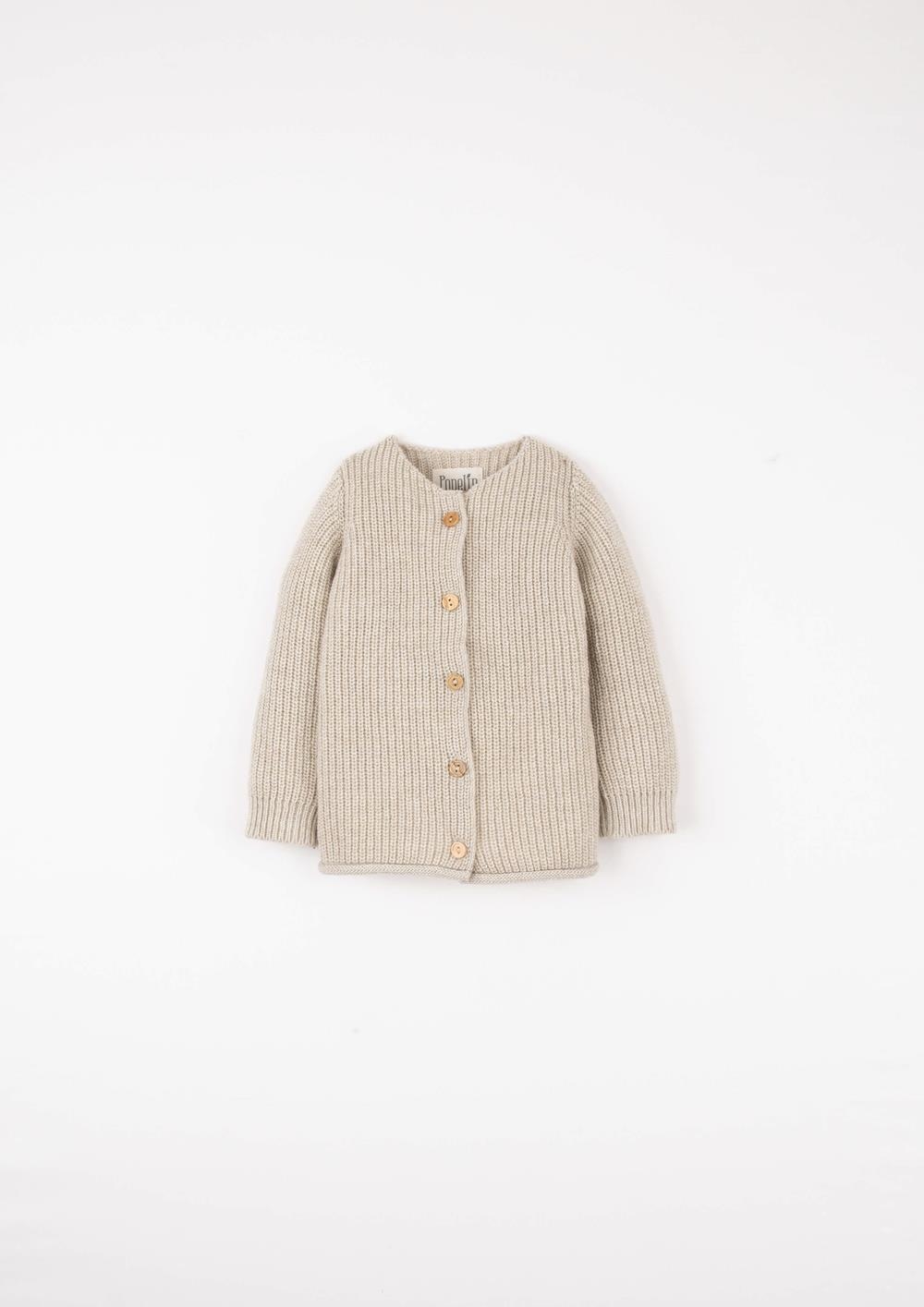 Mod.55.2 Sand brioche stitch jacket | AW2526 Mod.55.2 Sand brioche stitch jacket