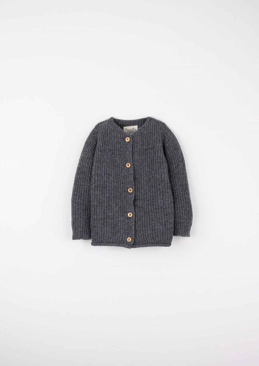 Mod.55.5 Anthracite grey brioche stitch jacket | AW2526 Mod.55.5 Anthracite grey brioche stitch jacket