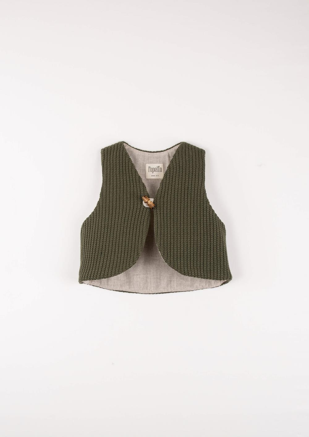 Mod.50.2 Green woollen mini waistcoat | AW2526 Mod.50.2 Green woollen mini waistcoat