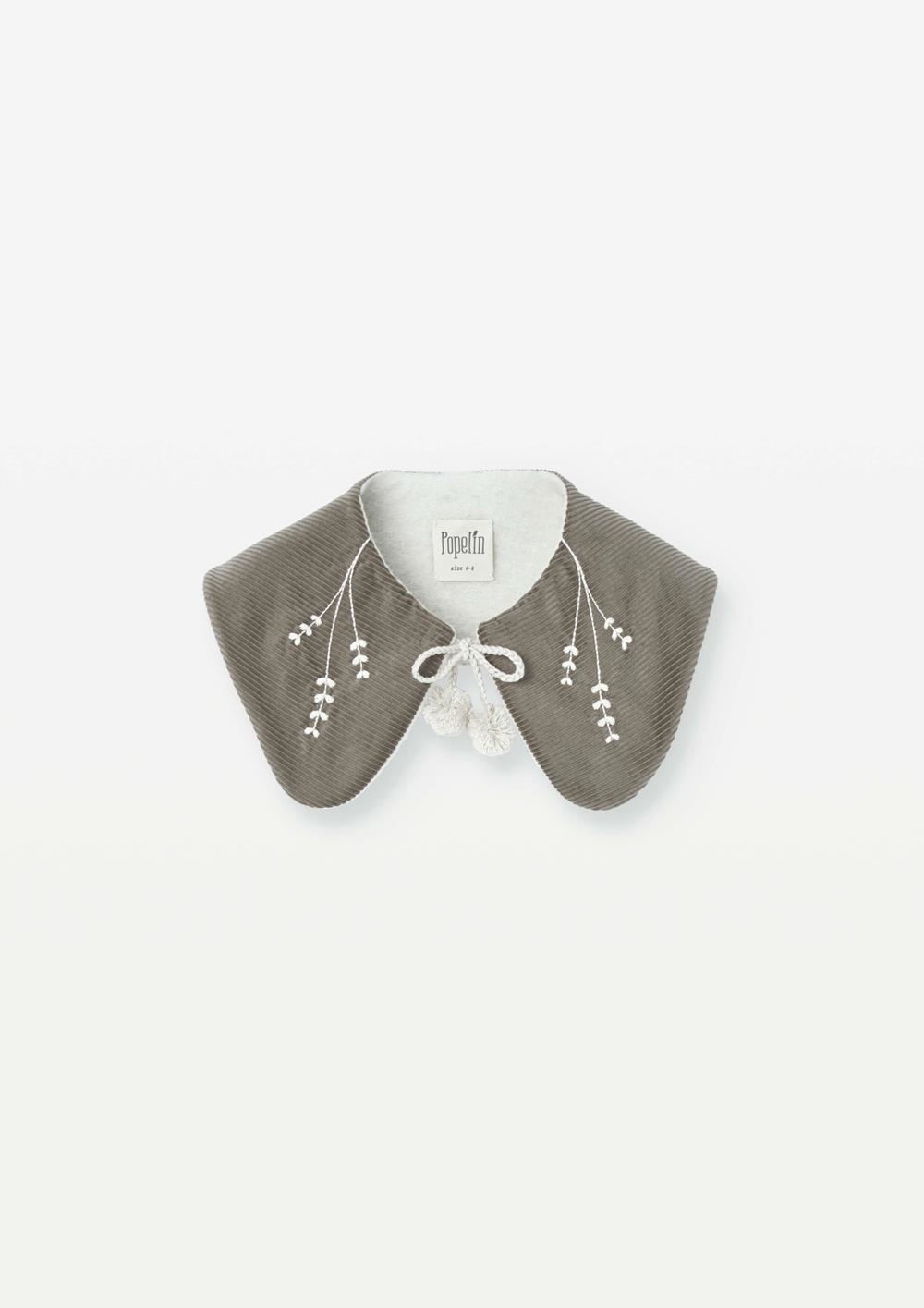 Mod.60.2 Taupe embroidered collar | AW2526 Mod.60.2 Taupe embroidered collar